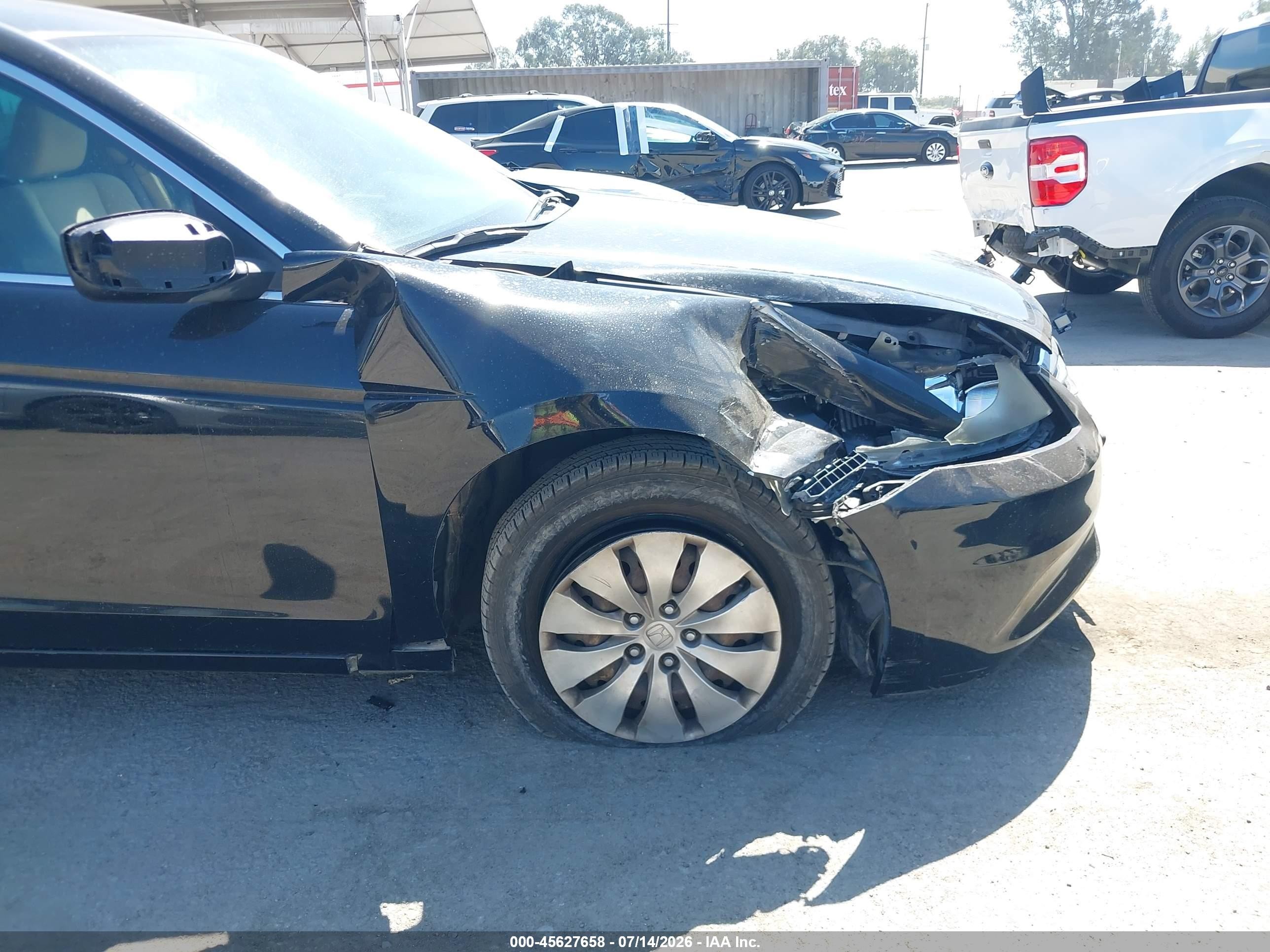 2011 Honda Accord 2.4 Lx Black vin: 1HGCP2F30BA120613