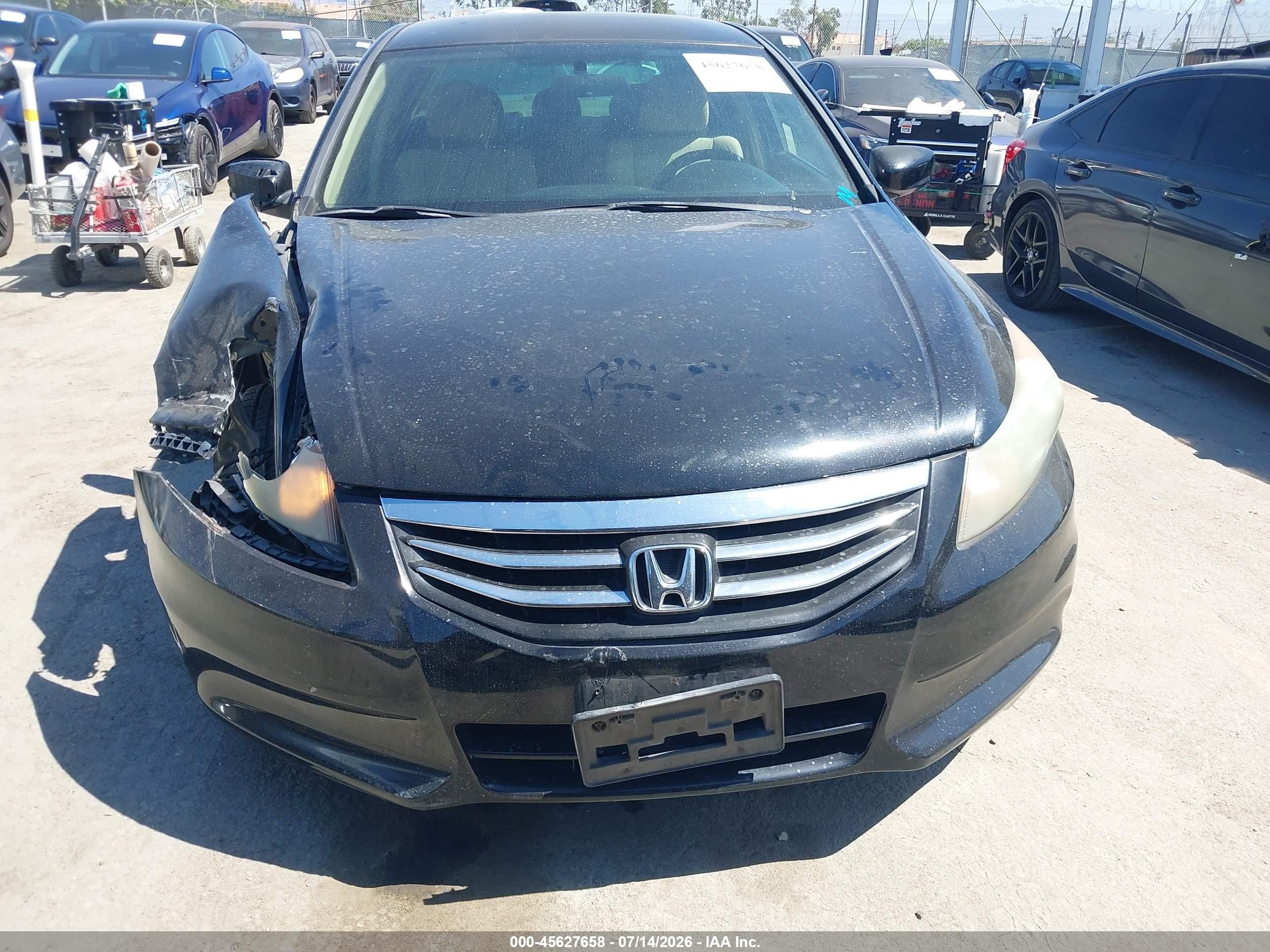 2011 Honda Accord 2.4 Lx Black vin: 1HGCP2F30BA120613
