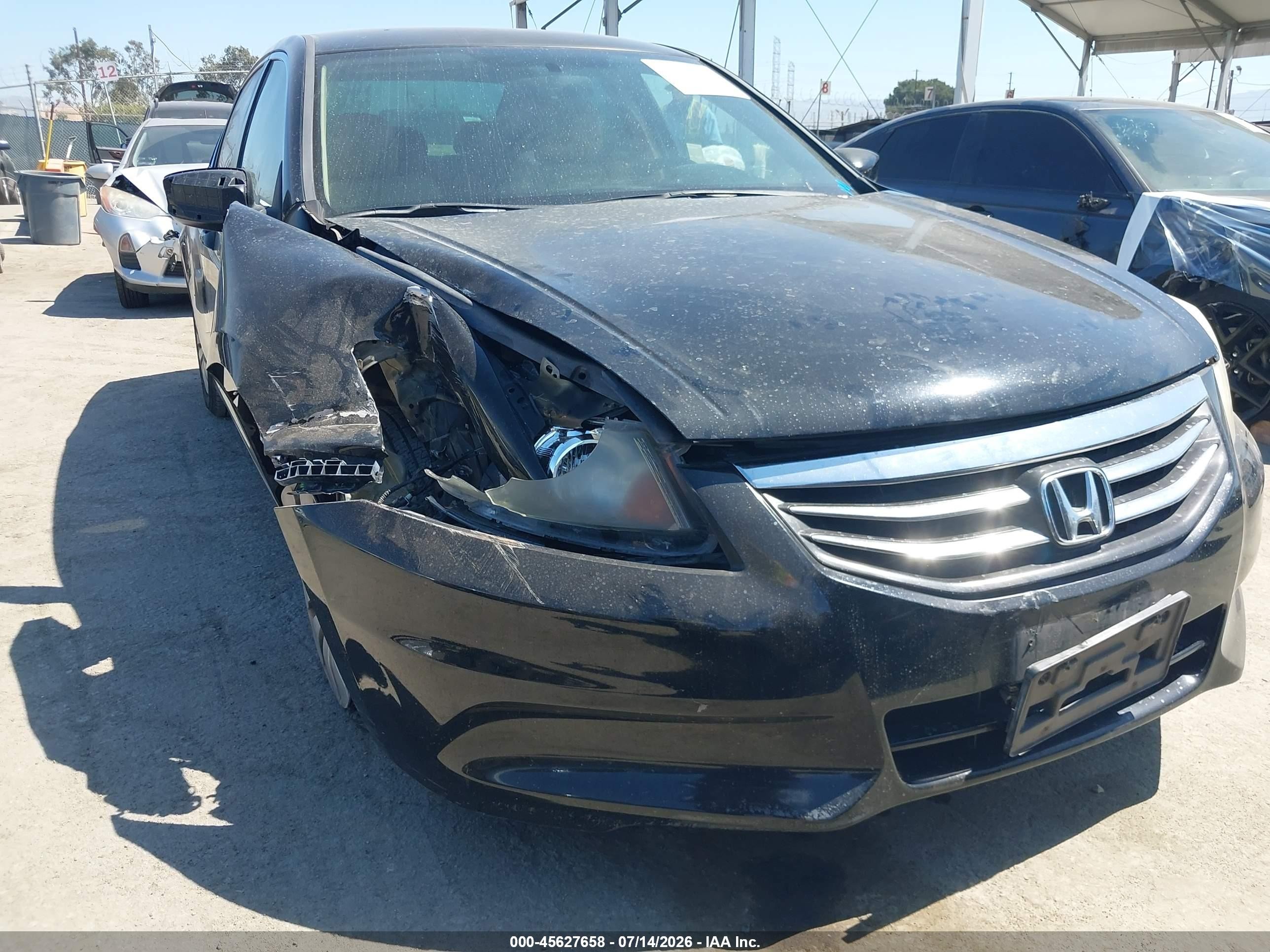 2011 Honda Accord 2.4 Lx Black vin: 1HGCP2F30BA120613