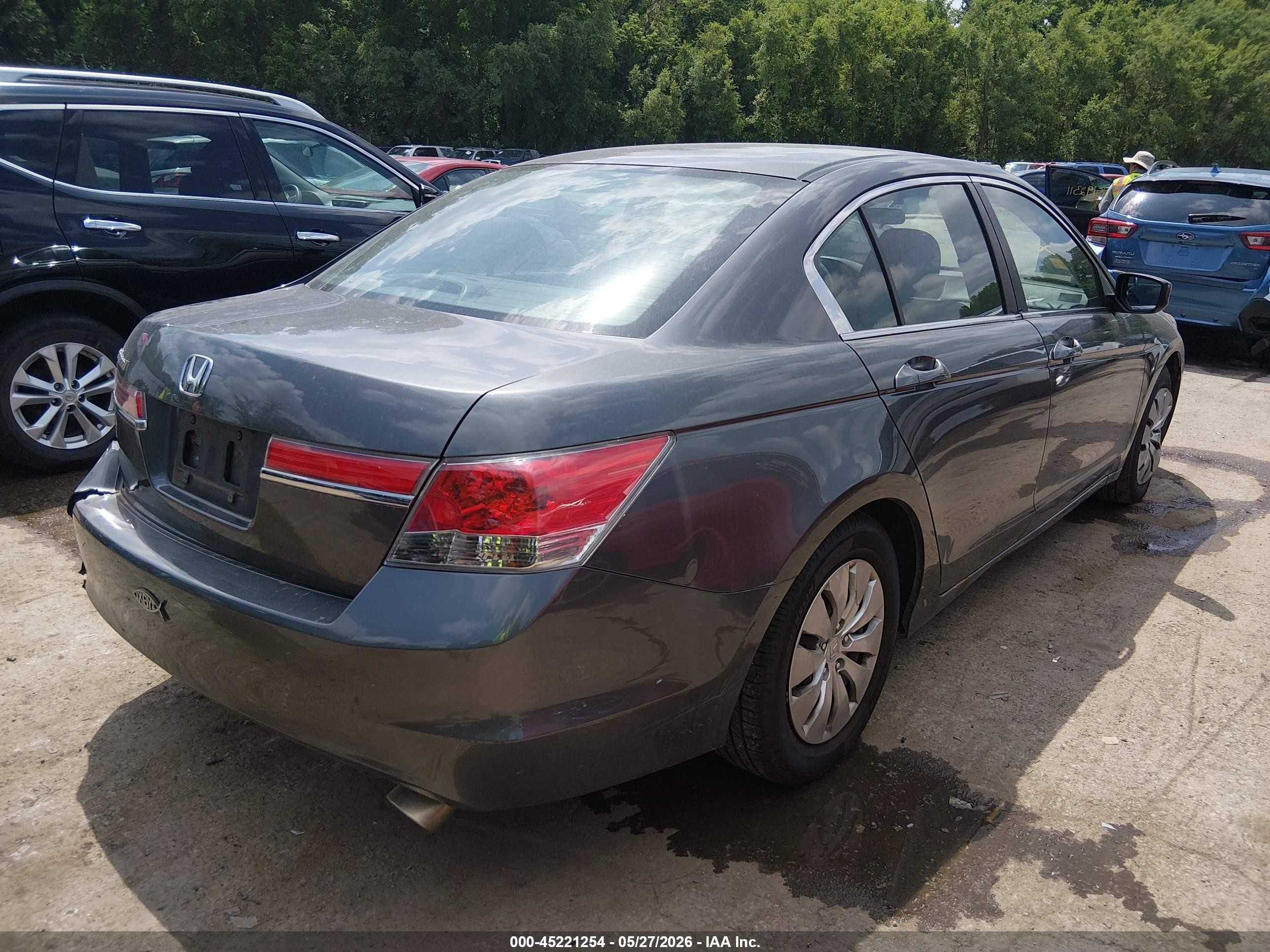 2011 Honda Accord 2.4 Lx Gray vin: 1HGCP2F30BA122264
