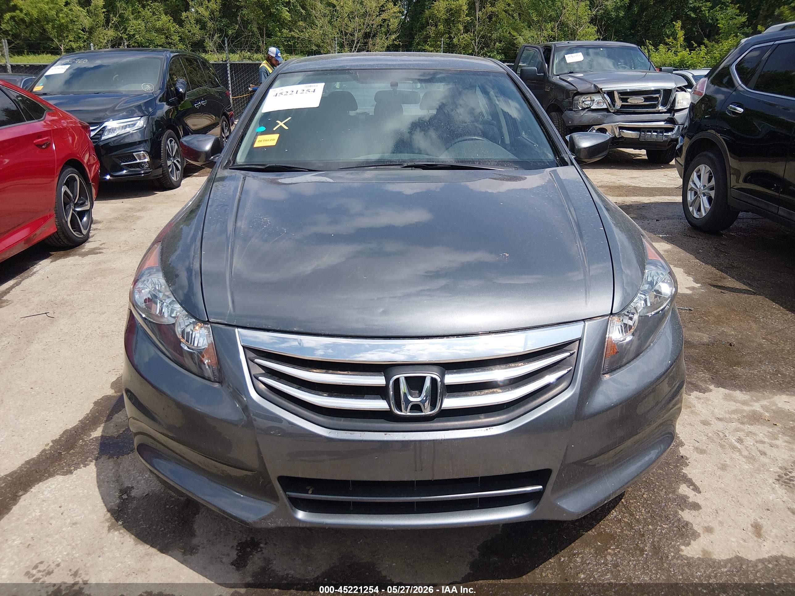 2011 Honda Accord 2.4 Lx Gray vin: 1HGCP2F30BA122264