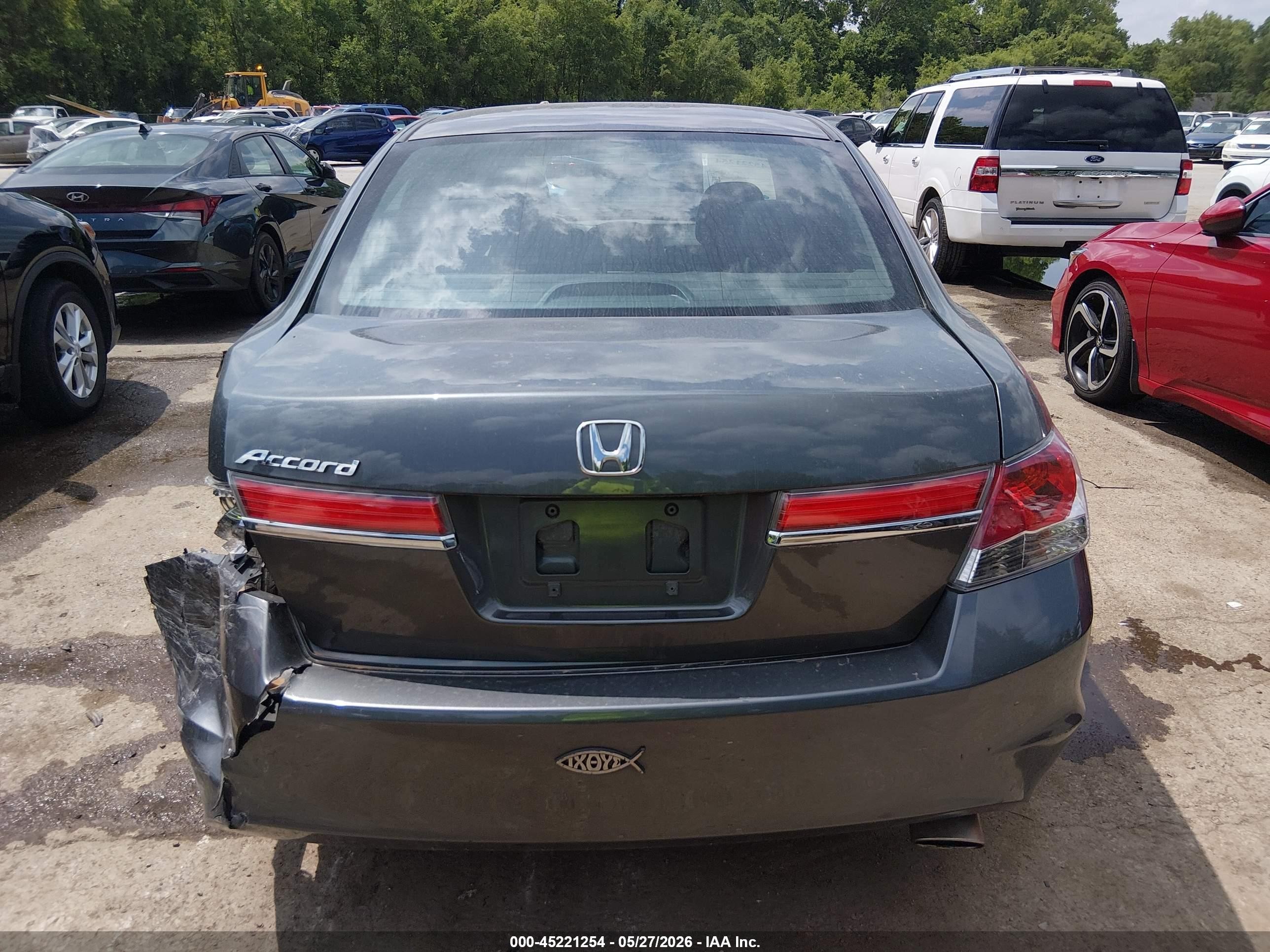 2011 Honda Accord 2.4 Lx Gray vin: 1HGCP2F30BA122264