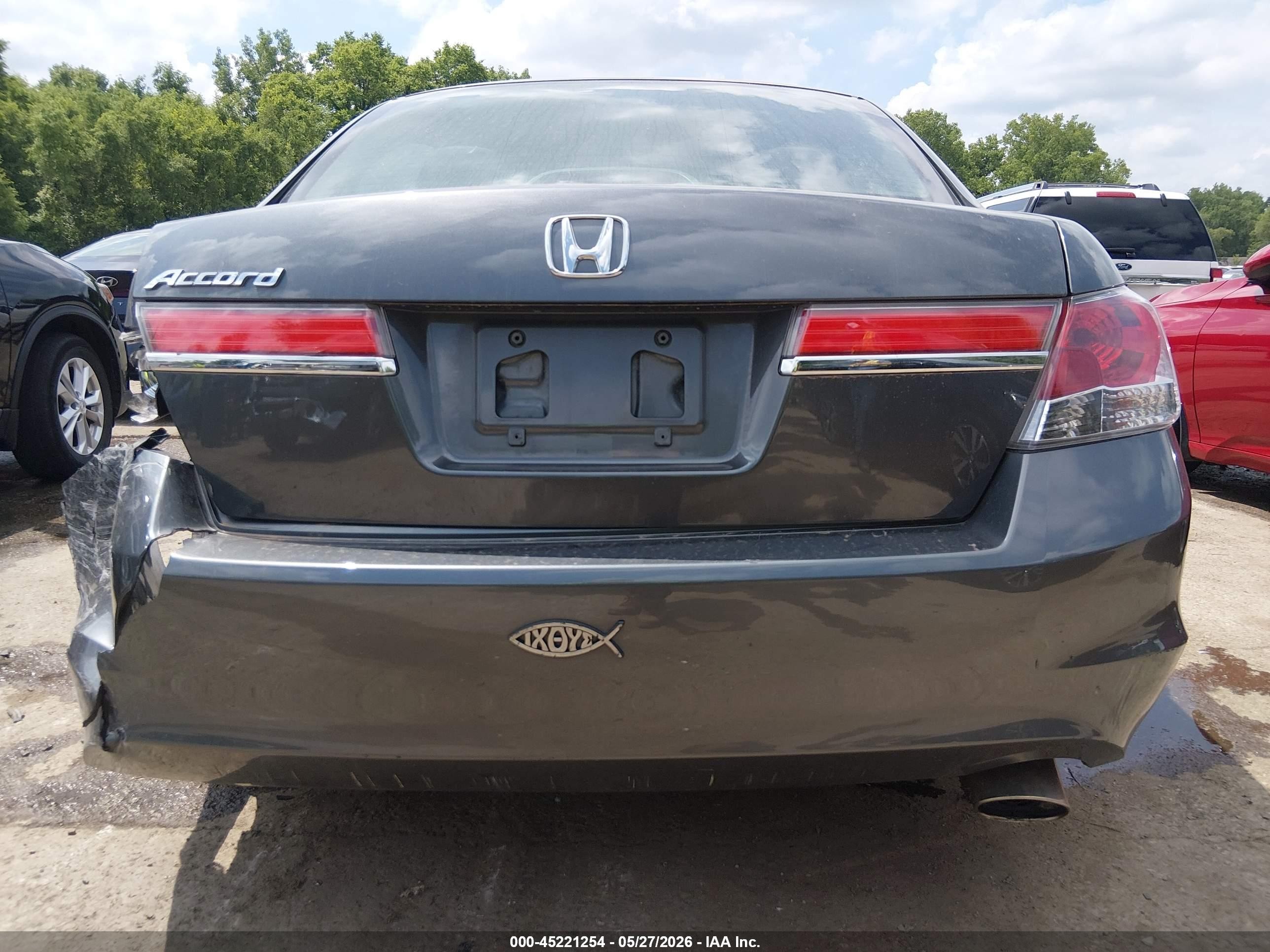 2011 Honda Accord 2.4 Lx Gray vin: 1HGCP2F30BA122264