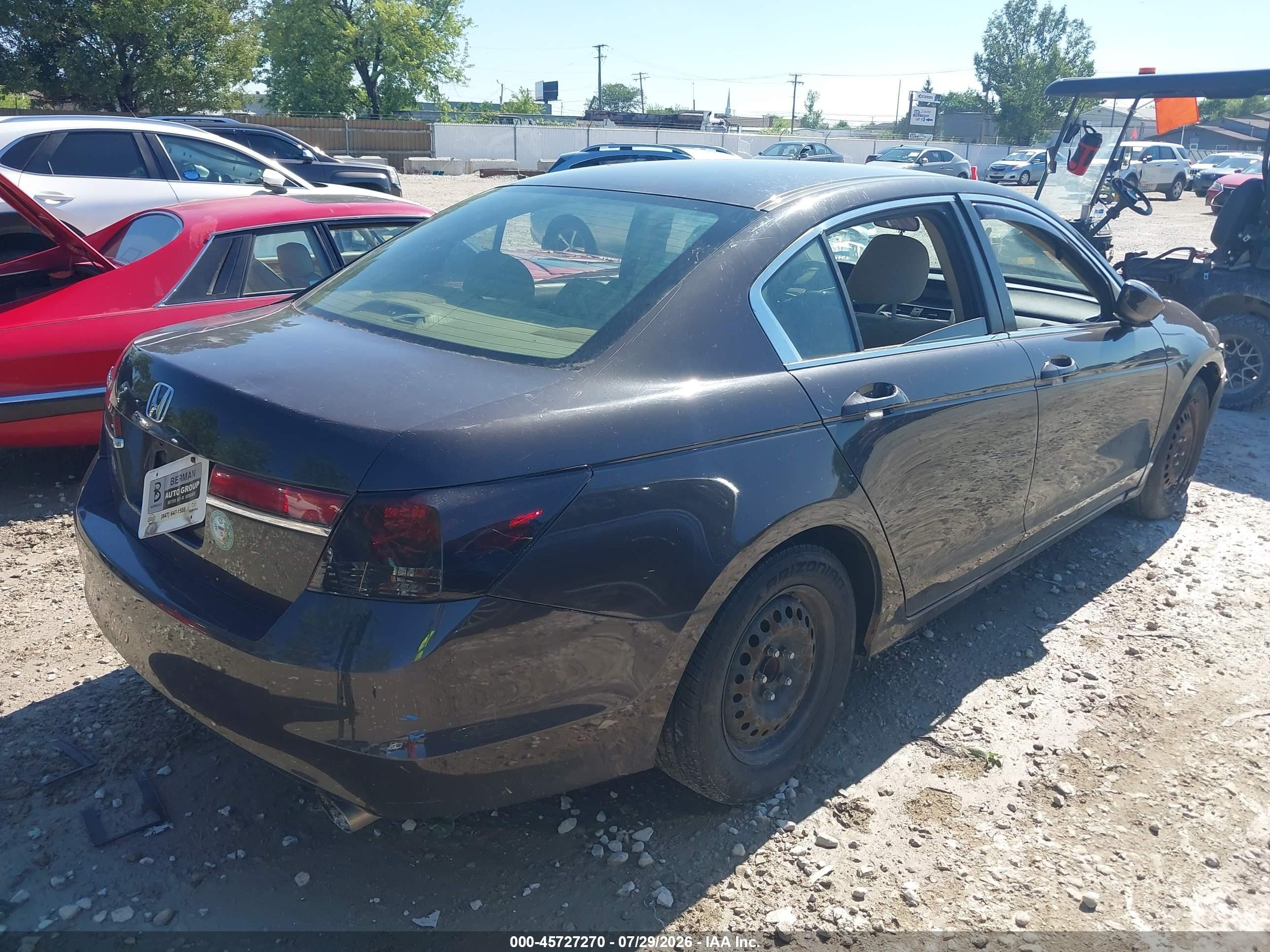 2011 Honda Accord 2.4 Lx Коричневый vin: 1HGCP2F30BA154017