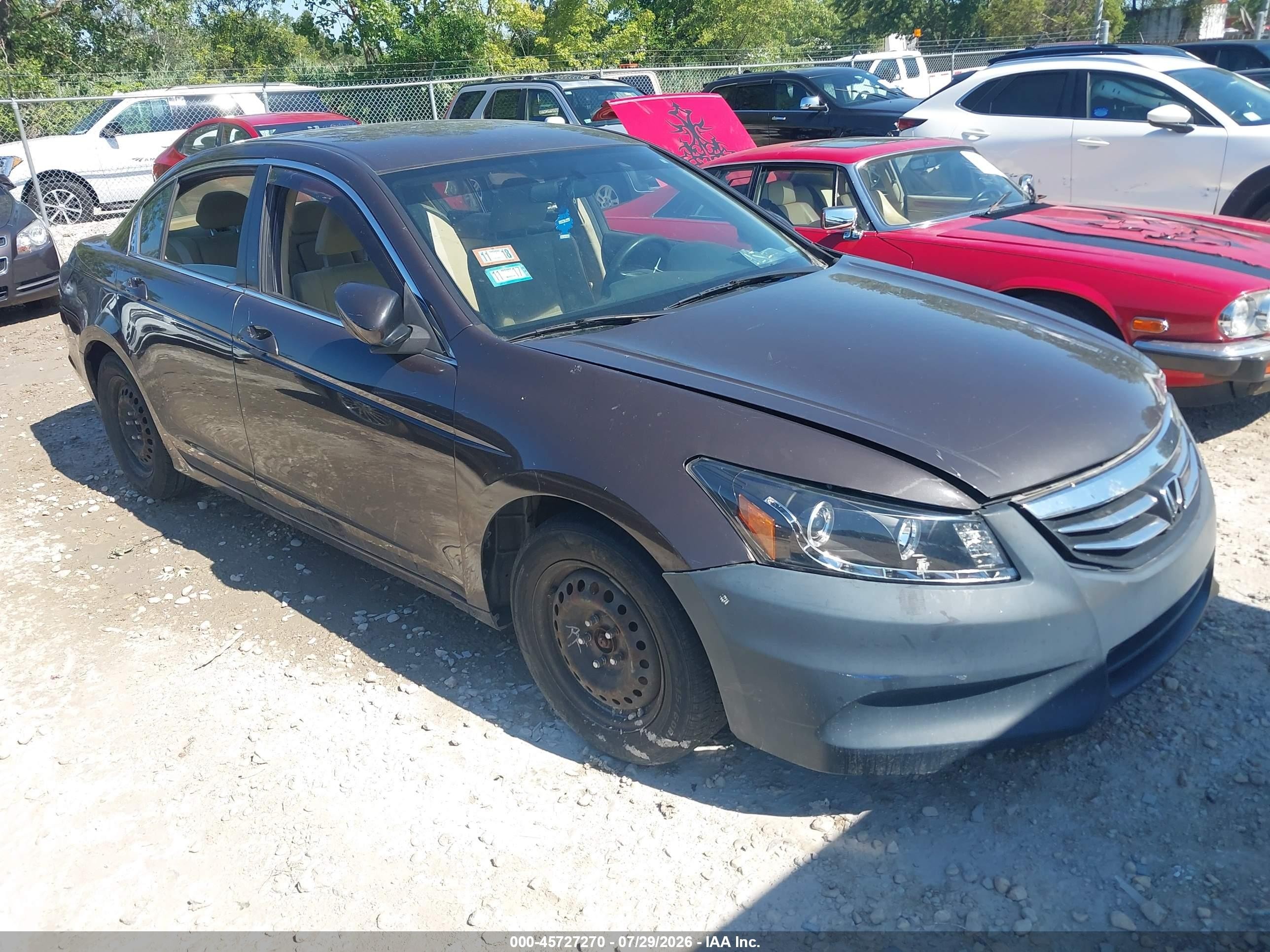 2011 Honda Accord 2.4 Lx Коричневый vin: 1HGCP2F30BA154017