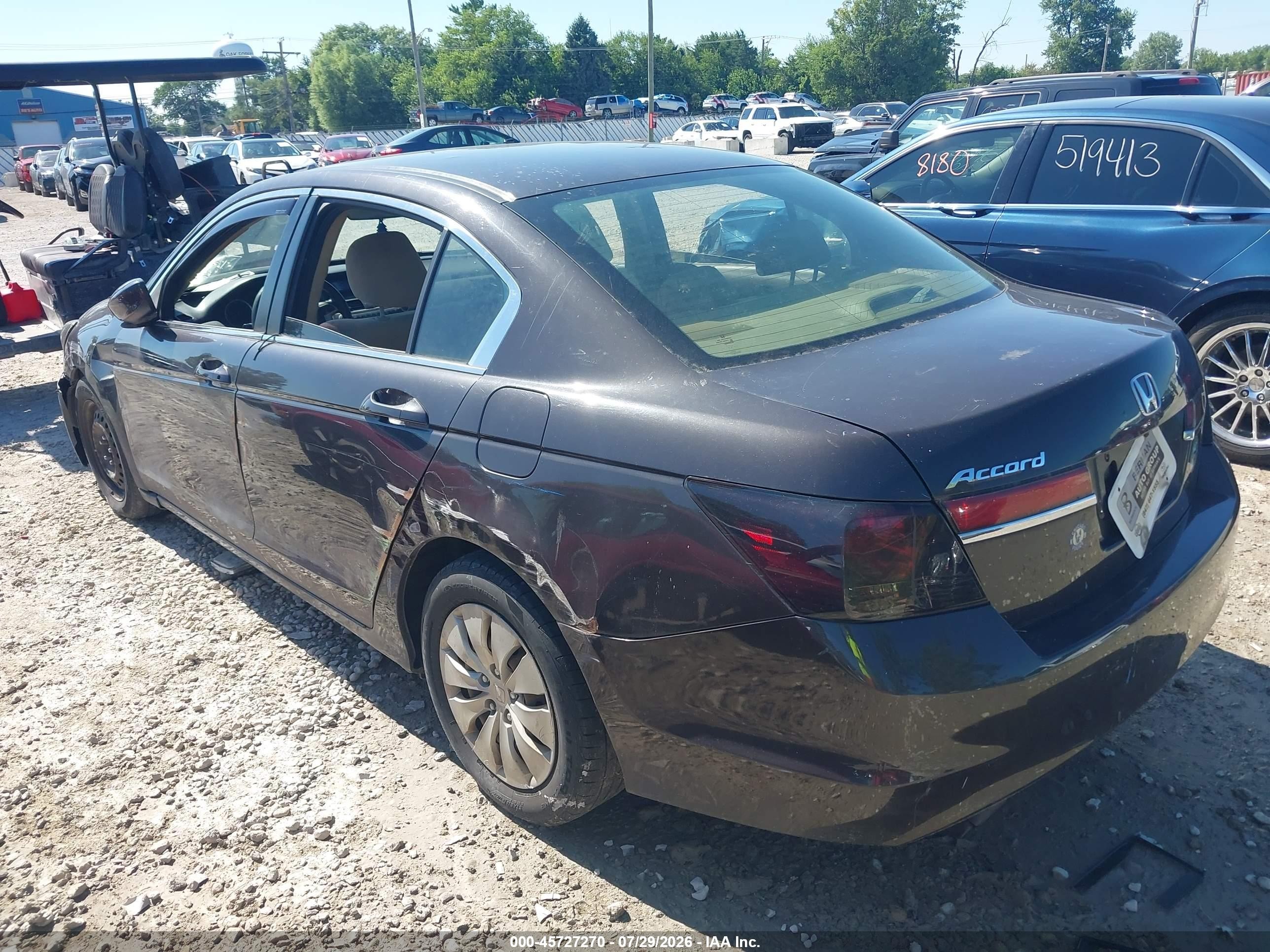 2011 Honda Accord 2.4 Lx Коричневый vin: 1HGCP2F30BA154017