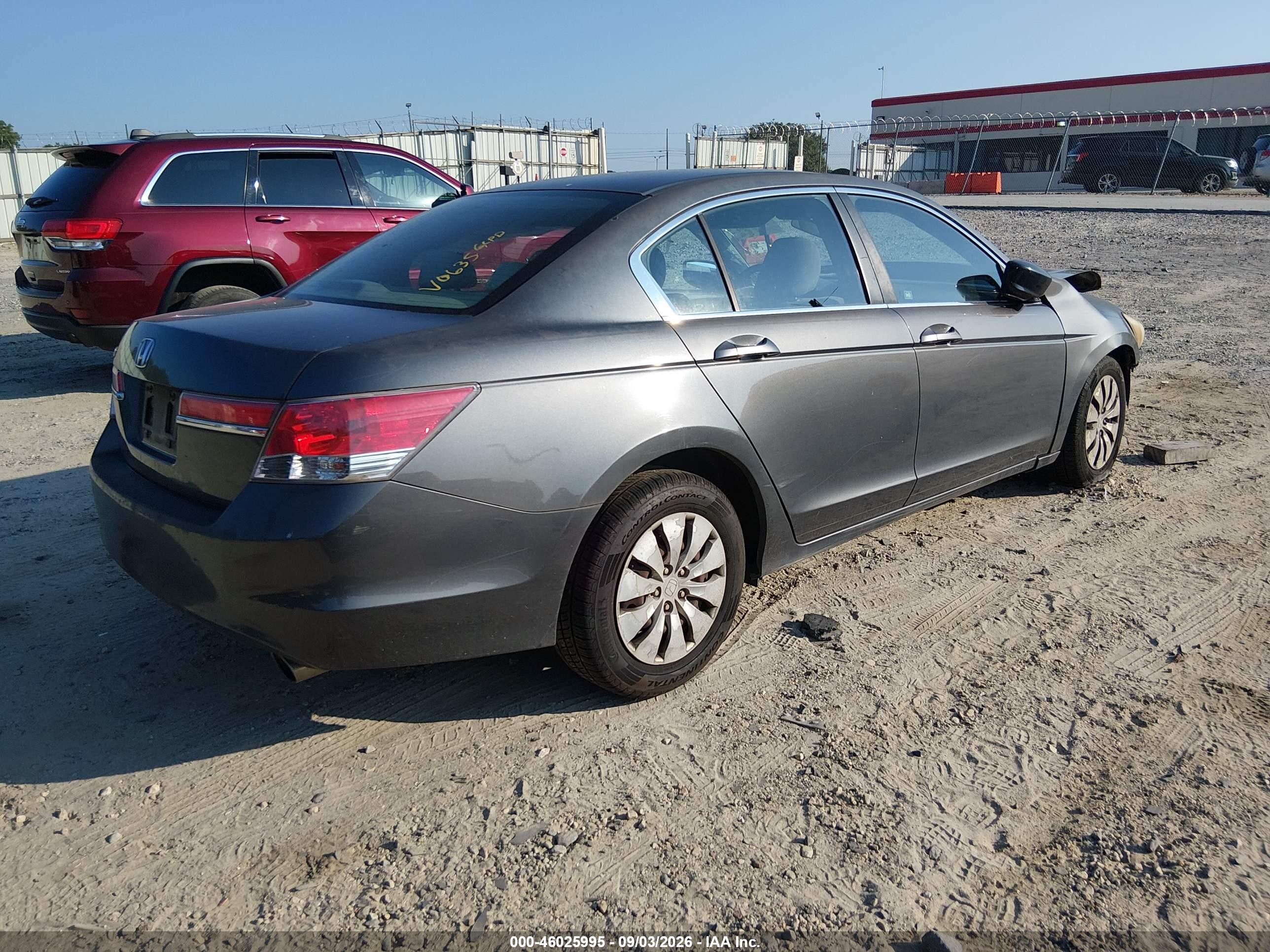 2012 Honda Accord 2.4 Lx Серый vin: 1HGCP2F30CA000635