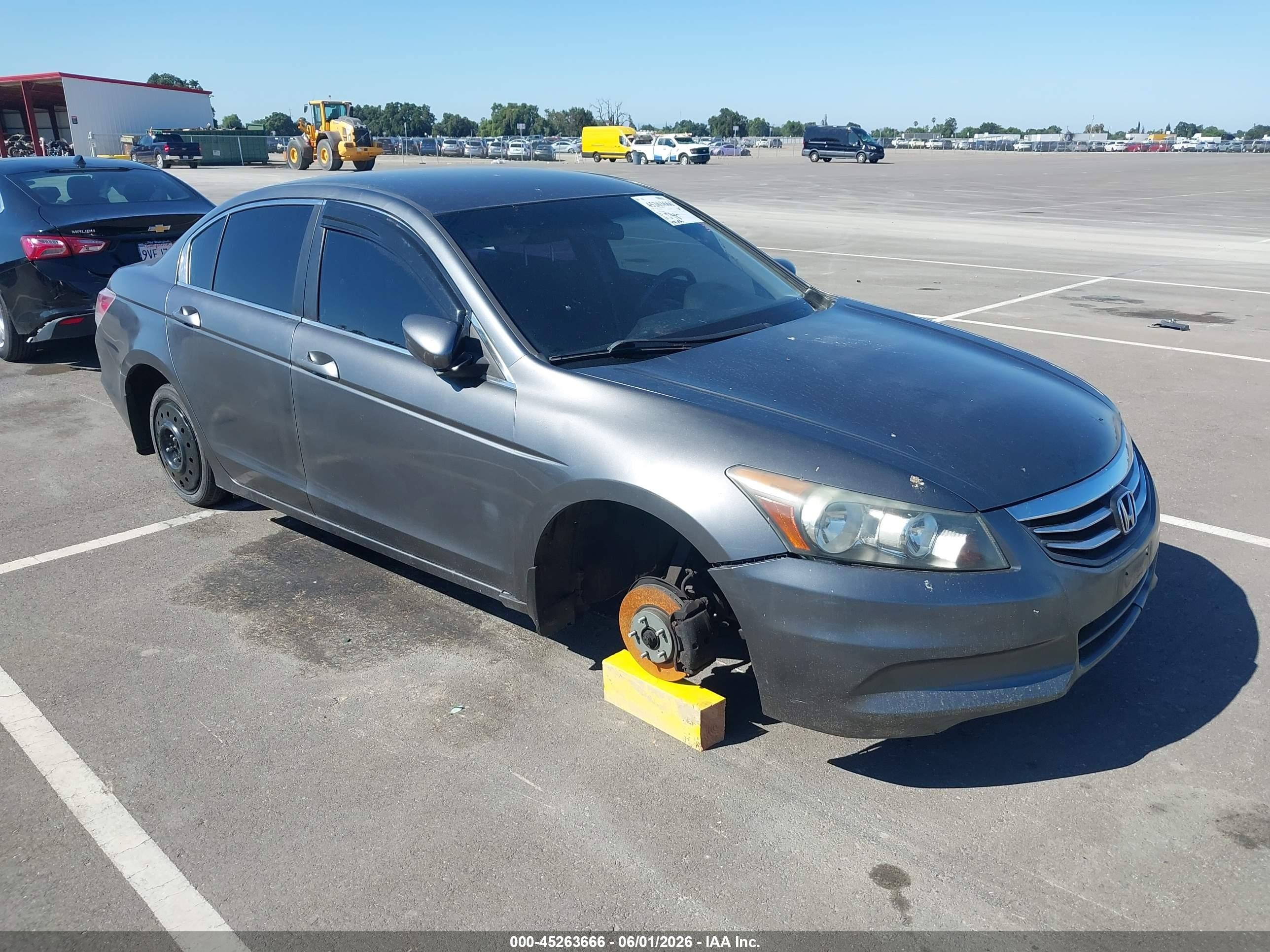 2012 Honda Accord 2.4 Lx Gray vin: 1HGCP2F30CA039645