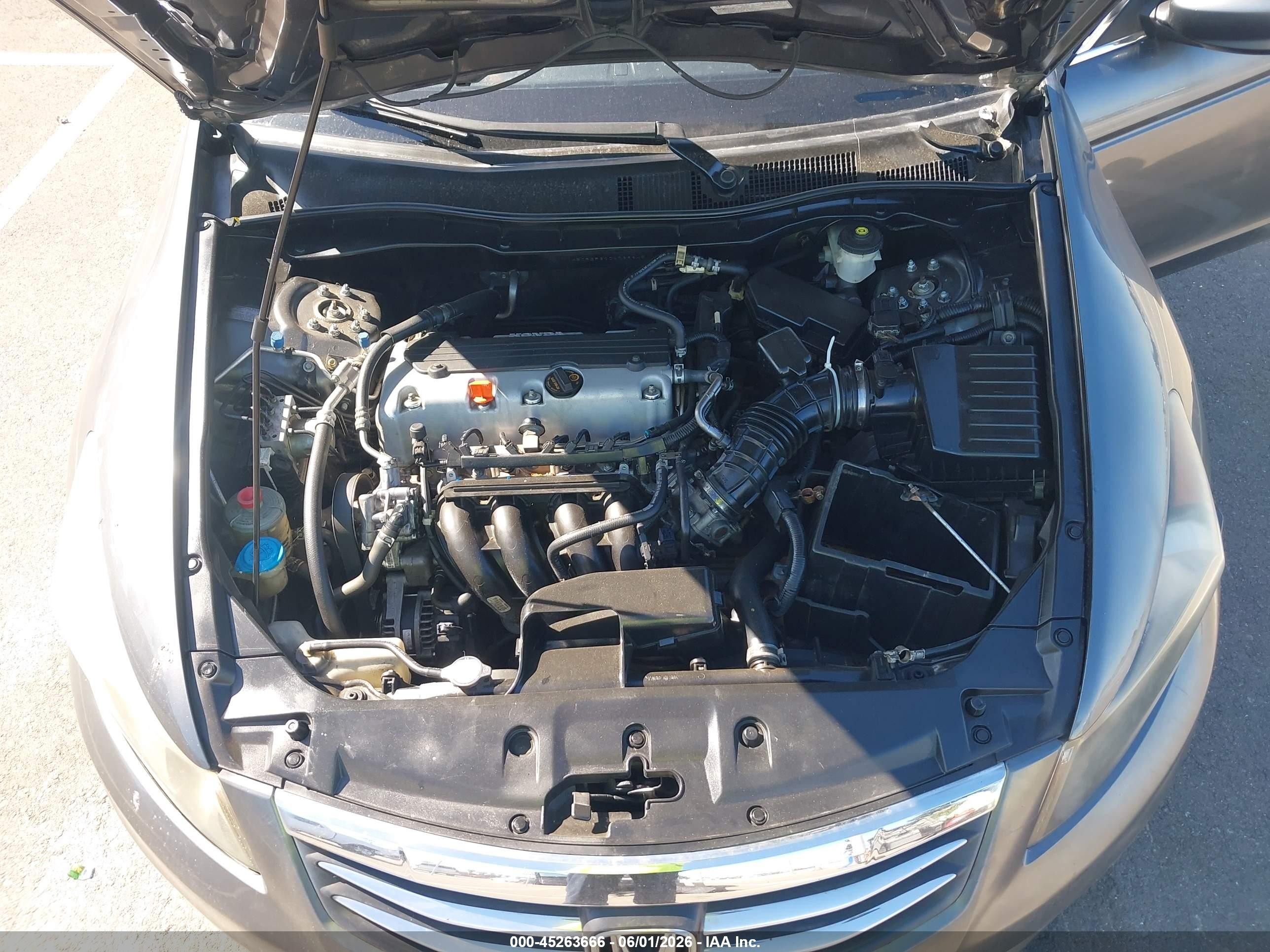 2012 Honda Accord 2.4 Lx Gray vin: 1HGCP2F30CA039645