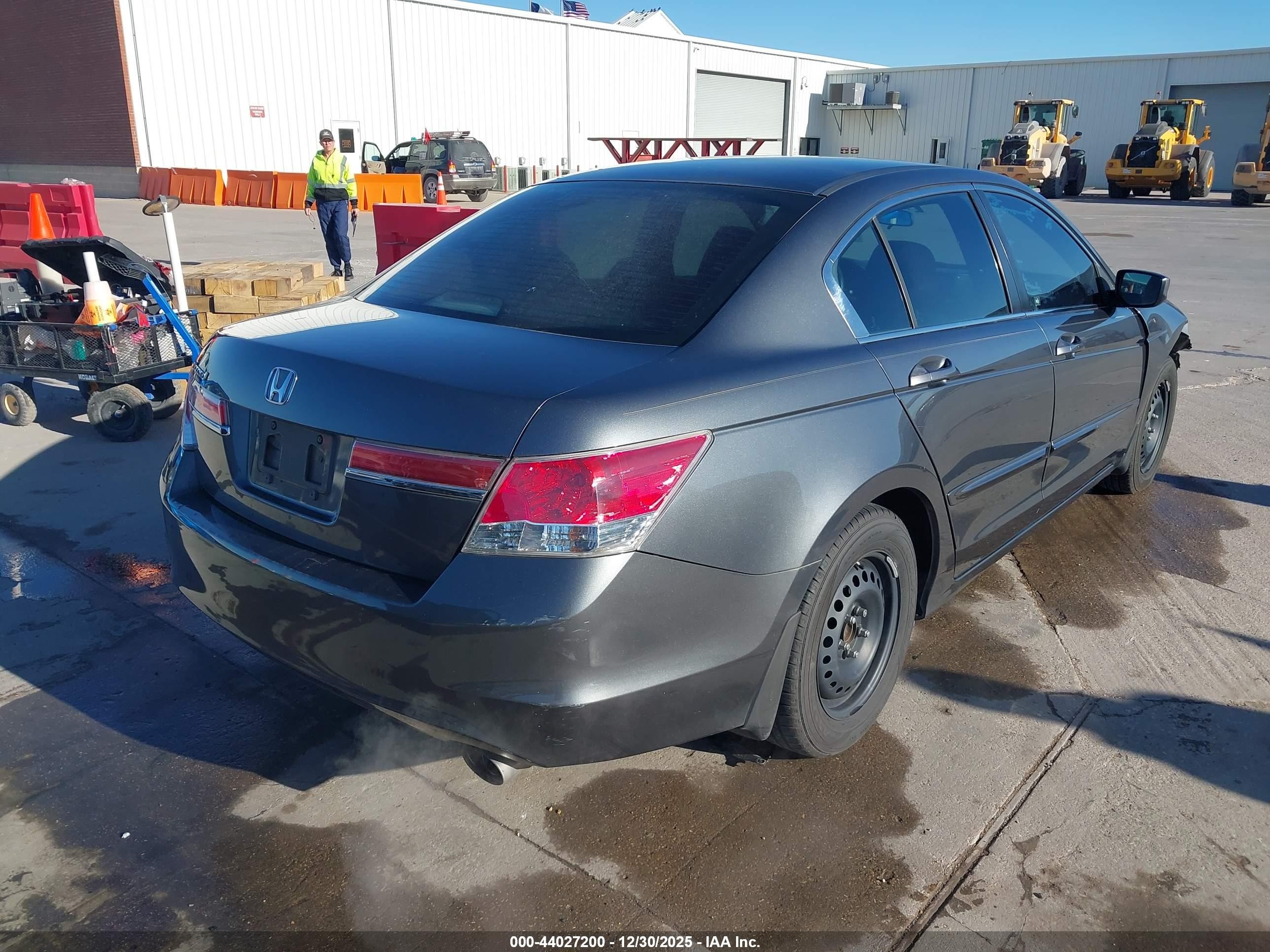 2012 Honda Accord 2.4 Lx Gray vin: 1HGCP2F30CA040276
