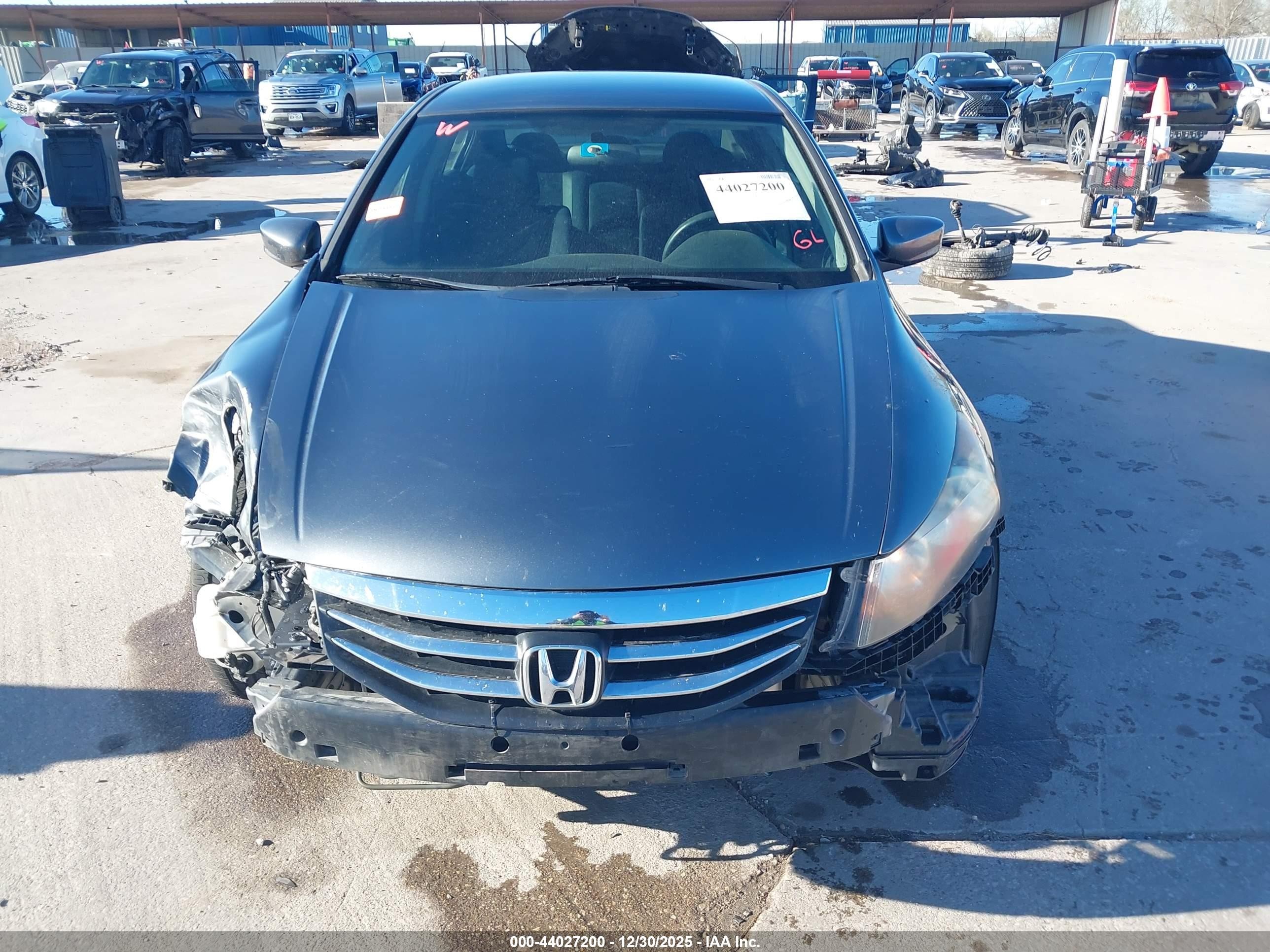 2012 Honda Accord 2.4 Lx Gray vin: 1HGCP2F30CA040276