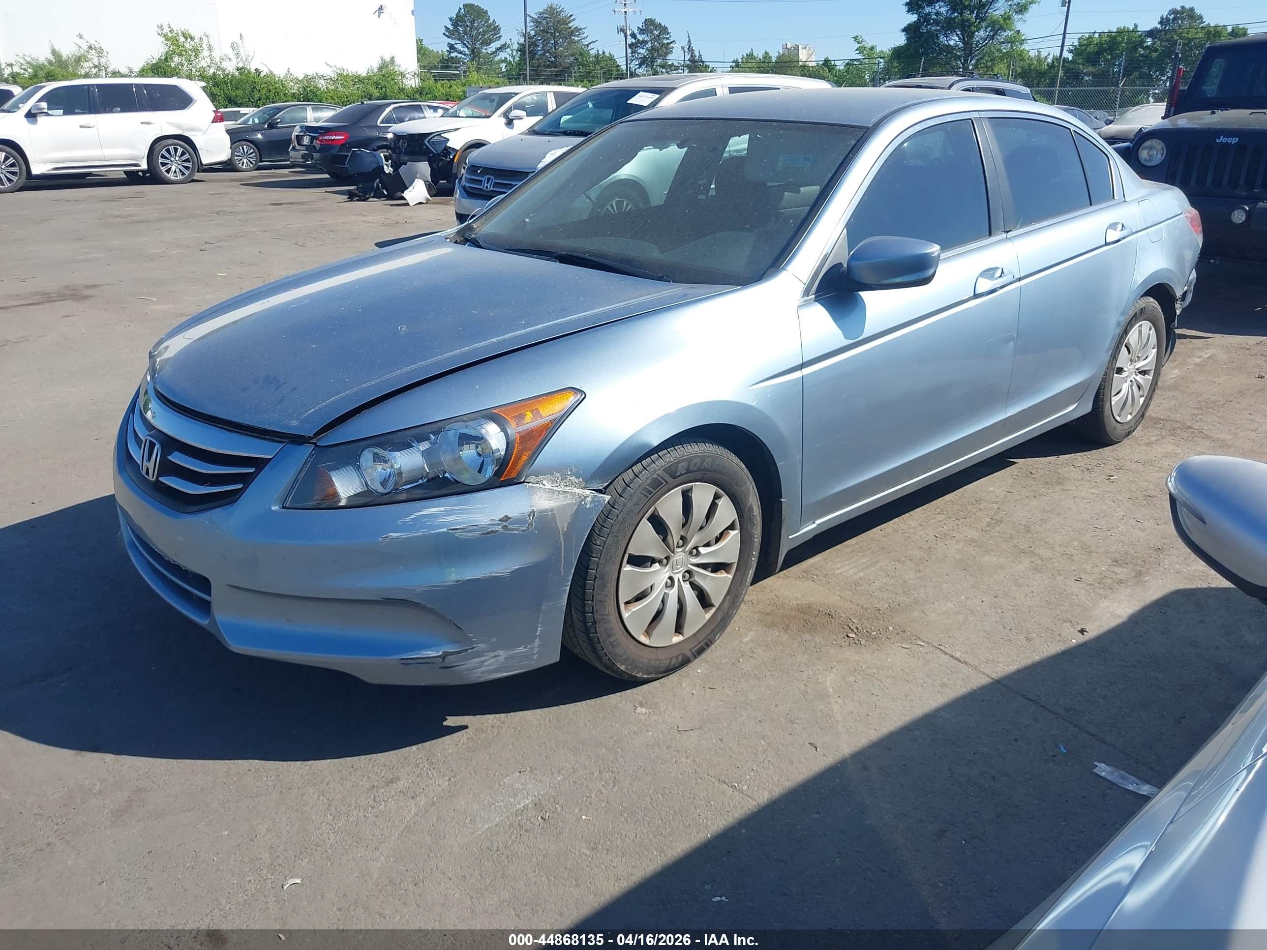 2012 Honda Accord 2.4 Lx Light Blue vin: 1HGCP2F30CA046529