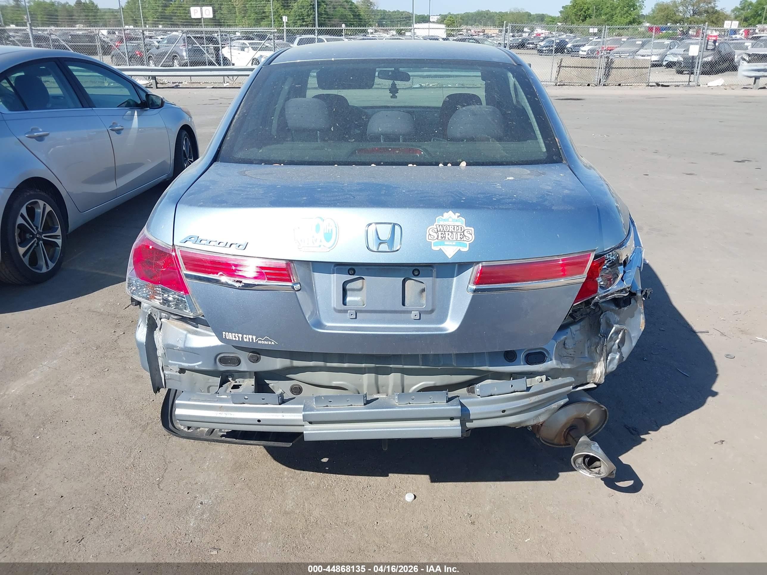 2012 Honda Accord 2.4 Lx Light Blue vin: 1HGCP2F30CA046529