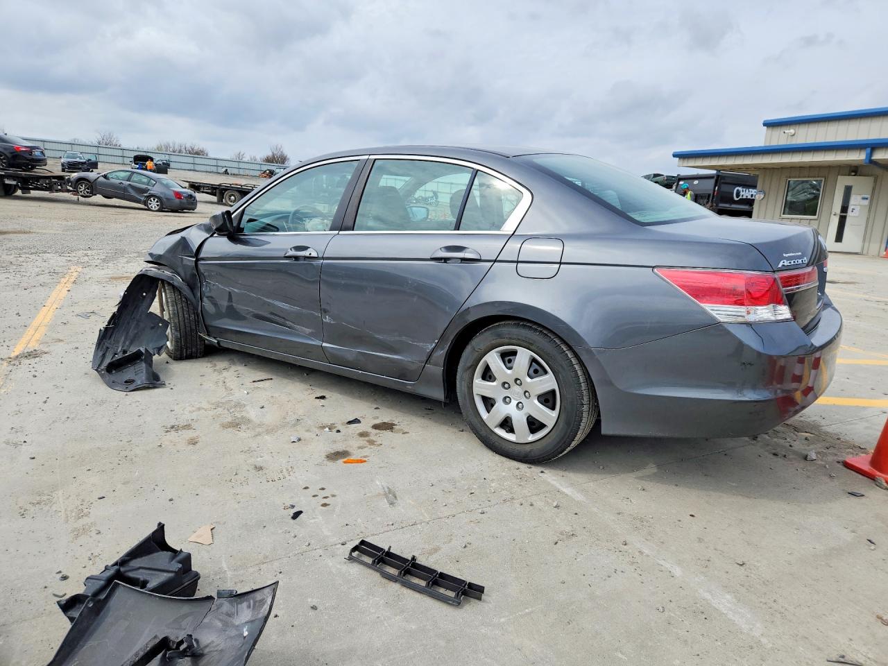 2012 Honda Accord Lx Gray vin: 1HGCP2F30CA061631