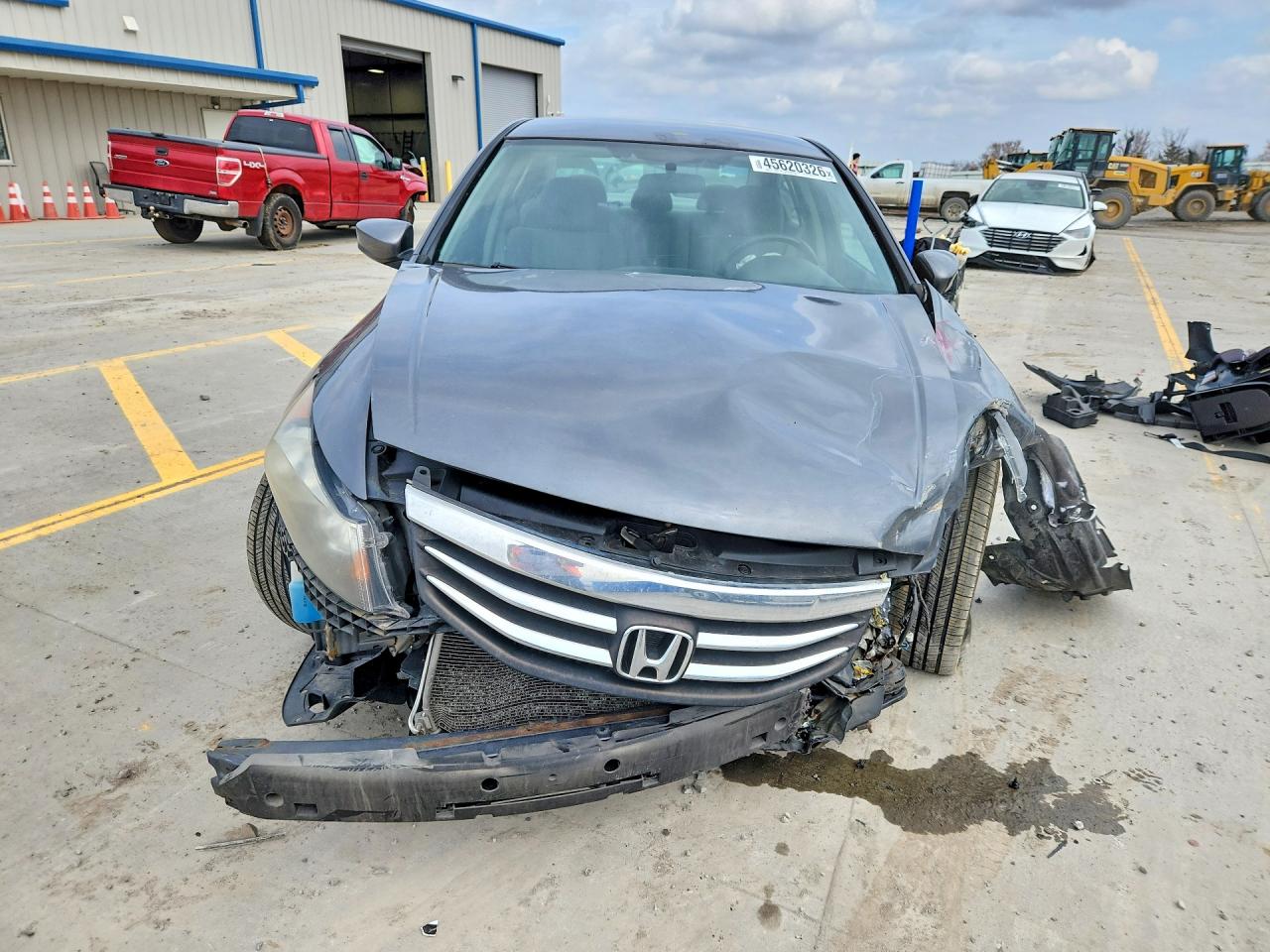 2012 Honda Accord Lx Gray vin: 1HGCP2F30CA061631