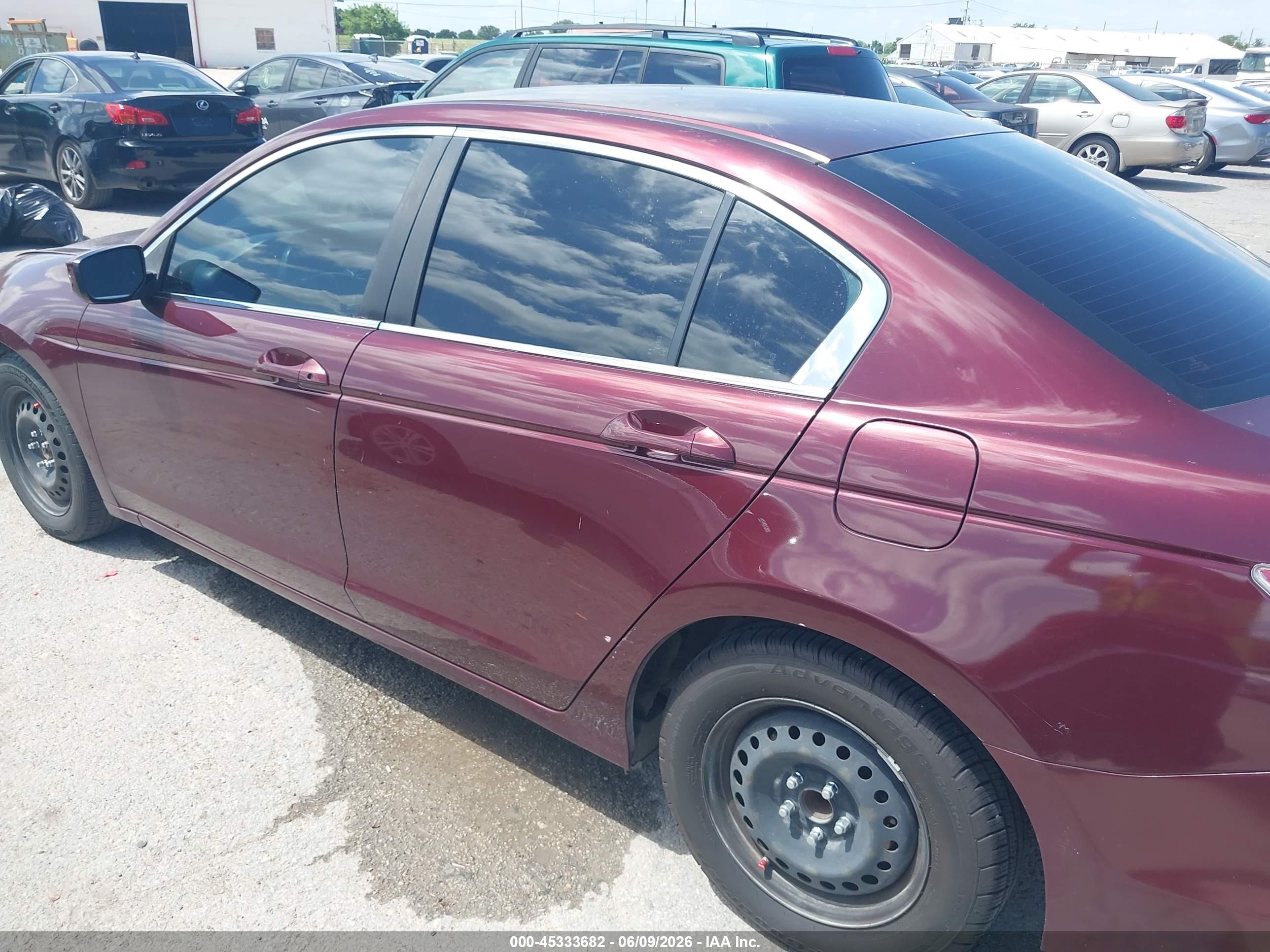 2012 Honda Accord 2.4 Lx Maroon vin: 1HGCP2F30CA064612