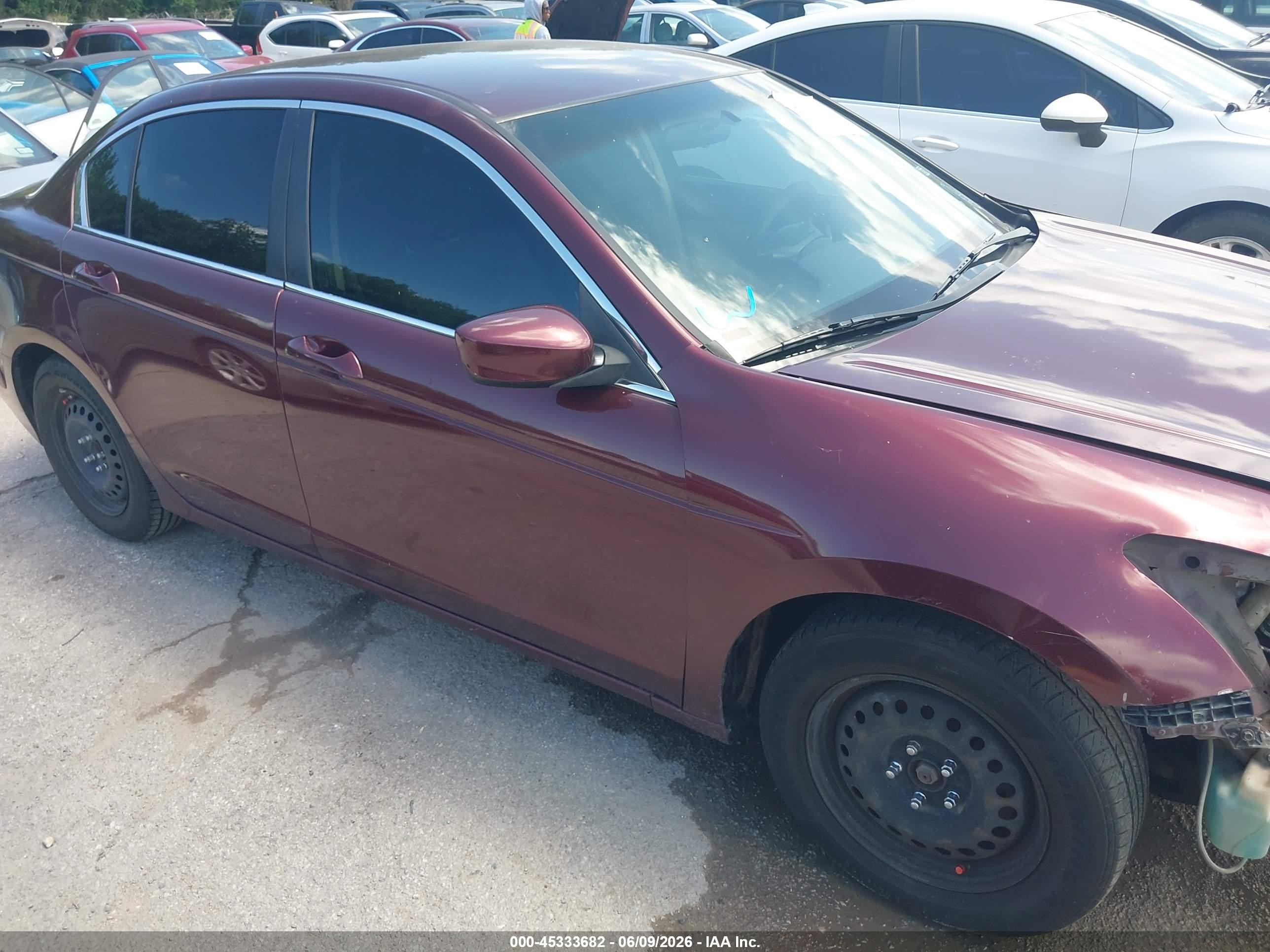 2012 Honda Accord 2.4 Lx Maroon vin: 1HGCP2F30CA064612