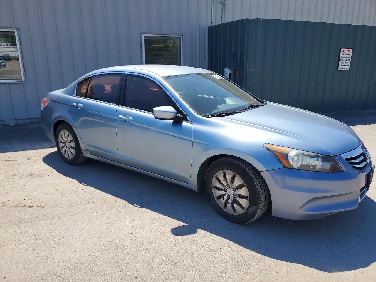 2012 Honda Accord Lx Blue vin: 1HGCP2F30CA107832