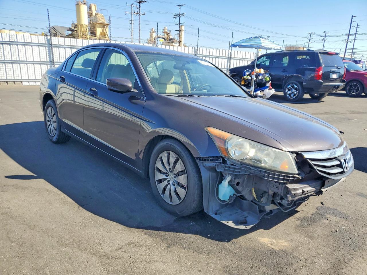 2012 Honda Accord Lx Brown vin: 1HGCP2F30CA110021