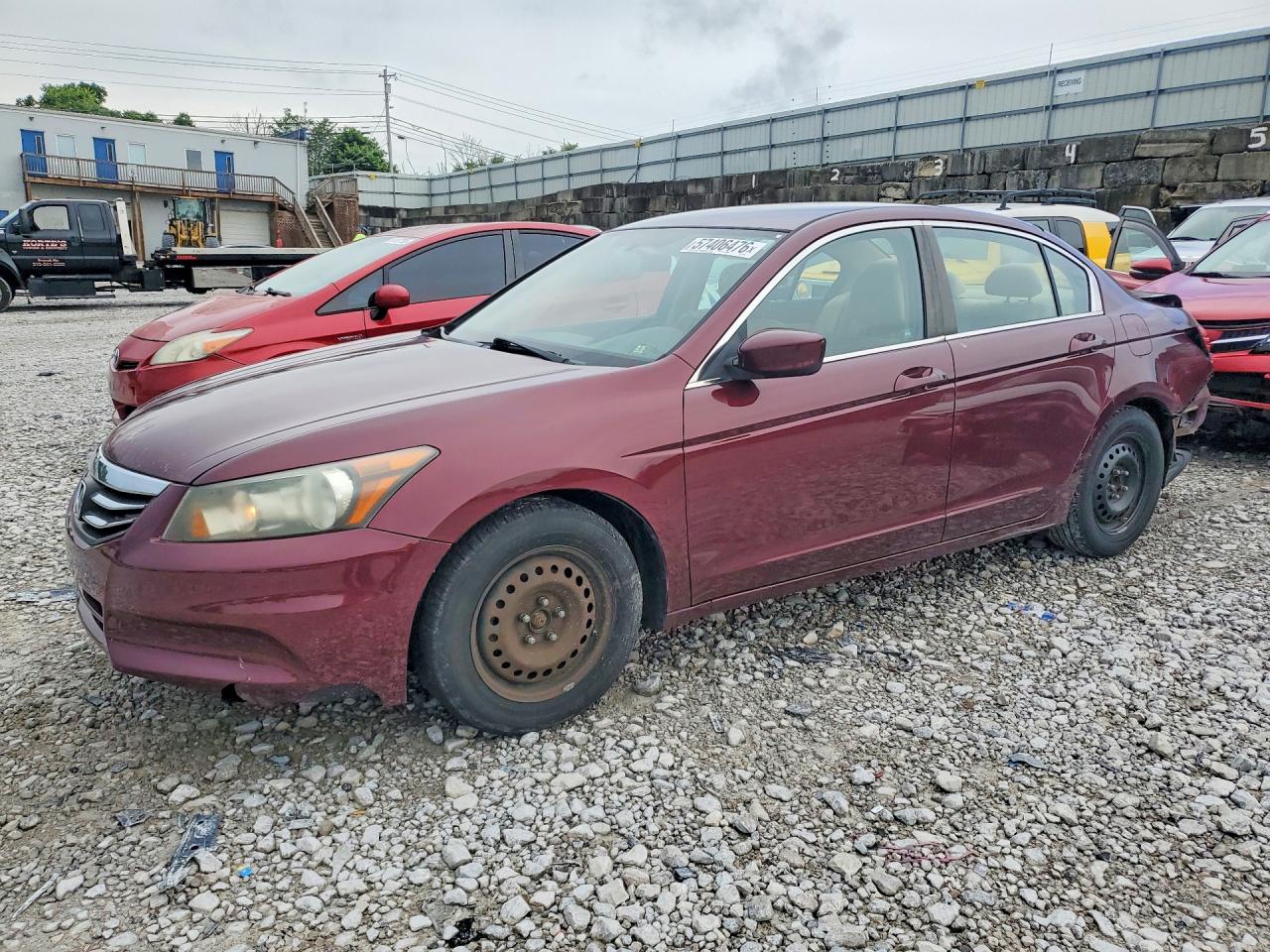 2012 Honda Accord Lx Темно-бордовый vin: 1HGCP2F30CA115879