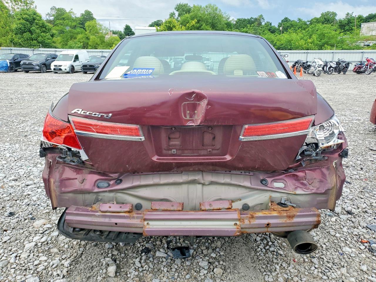 2012 Honda Accord Lx Темно-бордовый vin: 1HGCP2F30CA115879