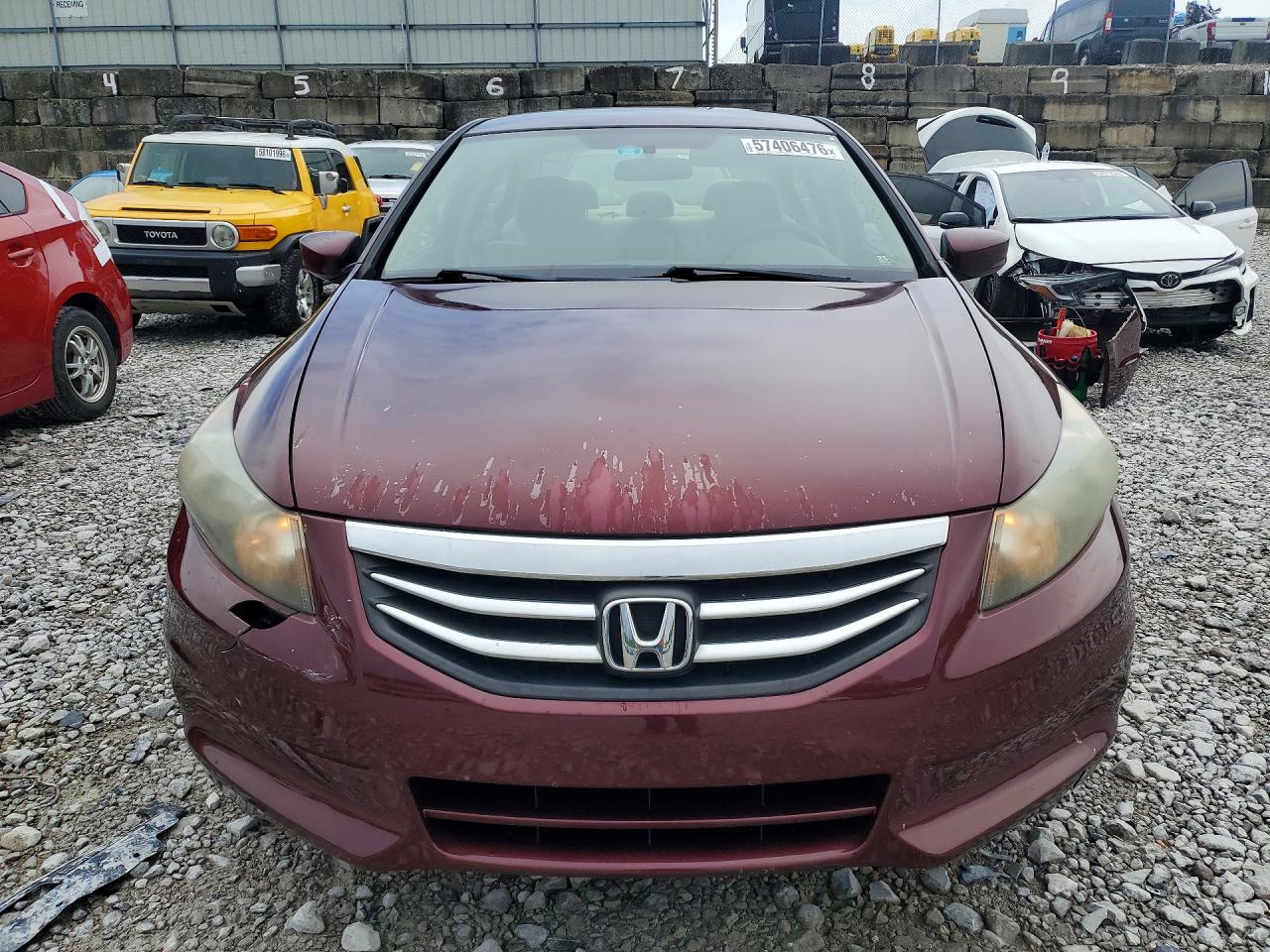 2012 Honda Accord Lx Темно-бордовый vin: 1HGCP2F30CA115879