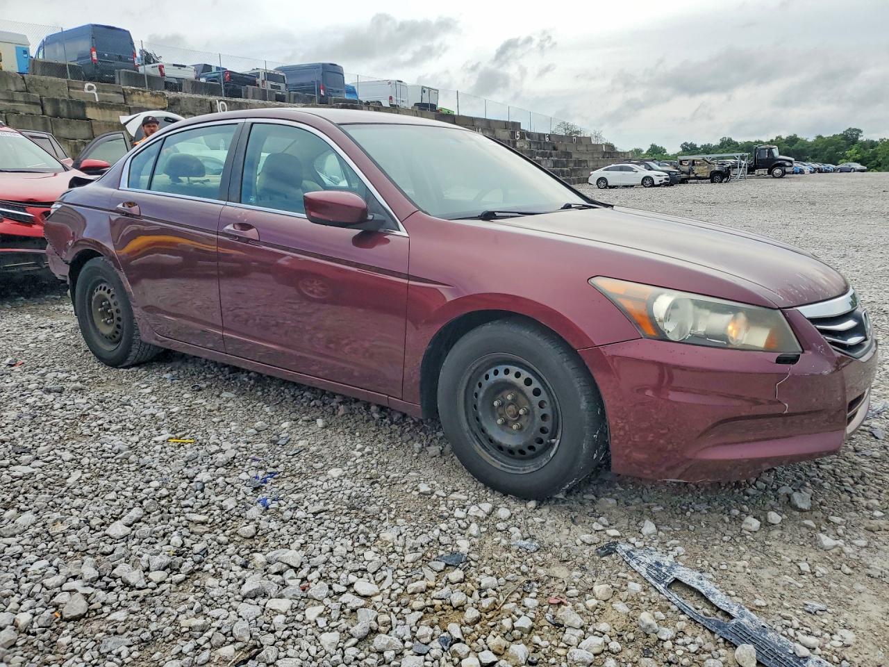 2012 Honda Accord Lx Темно-бордовый vin: 1HGCP2F30CA115879