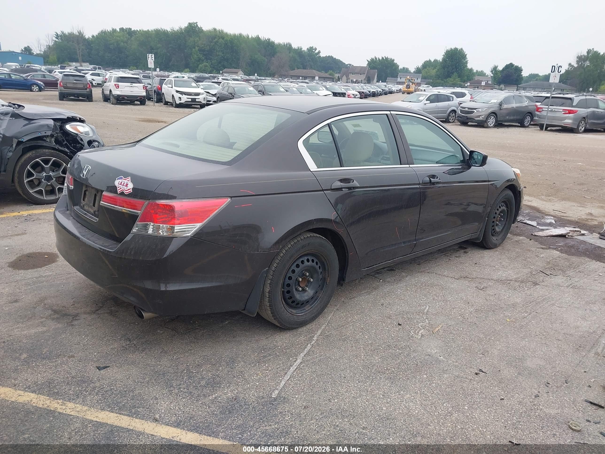 2012 Honda Accord Sdn Lx Black vin: 1HGCP2F30CA130267