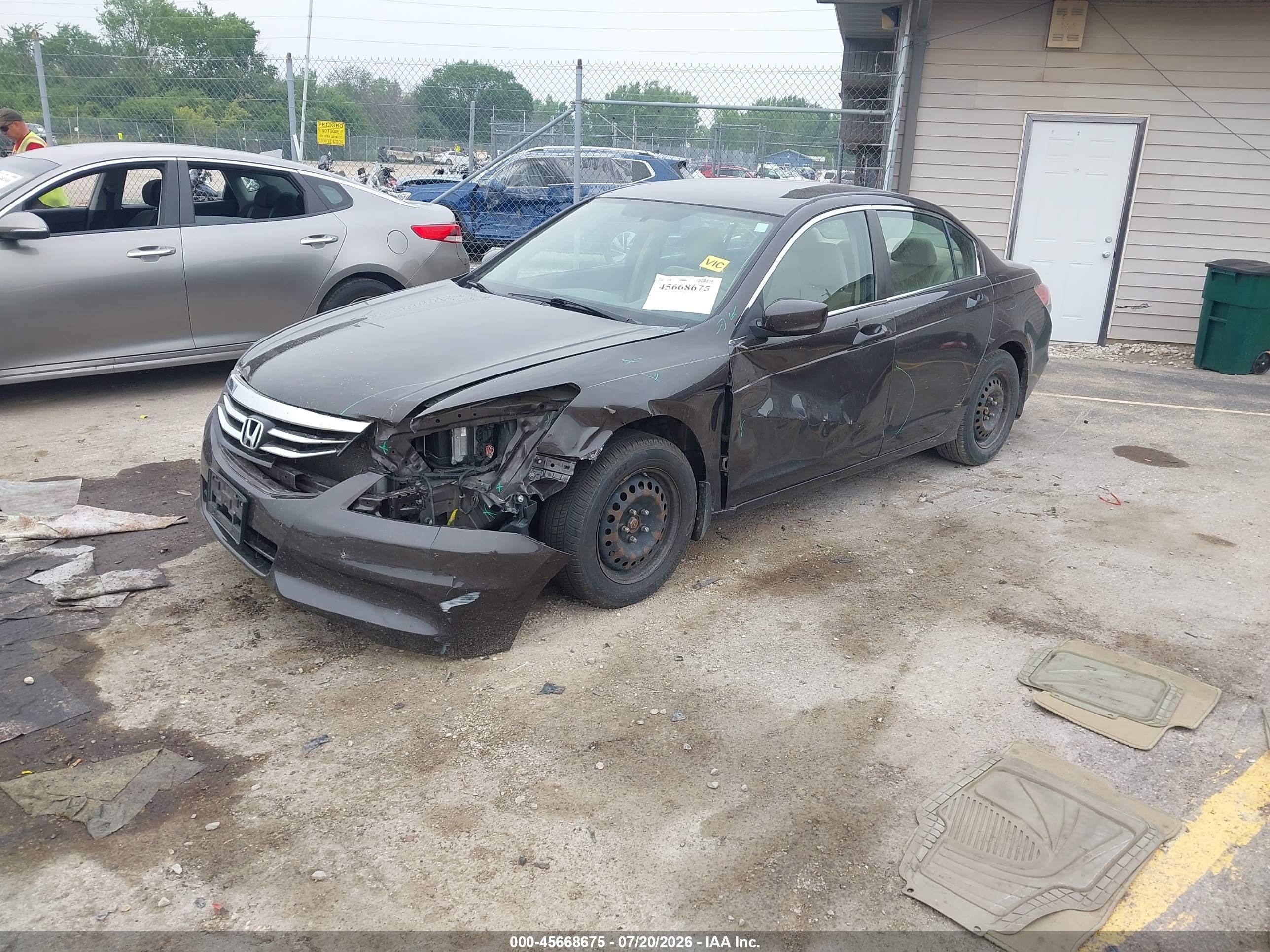 2012 Honda Accord Sdn Lx Black vin: 1HGCP2F30CA130267