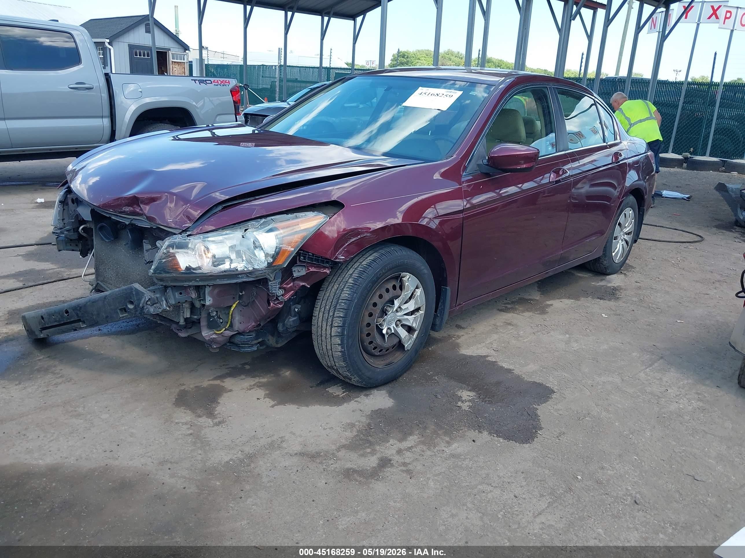 2012 Honda Accord 2.4 Lx Темно-бордовый vin: 1HGCP2F30CA179632