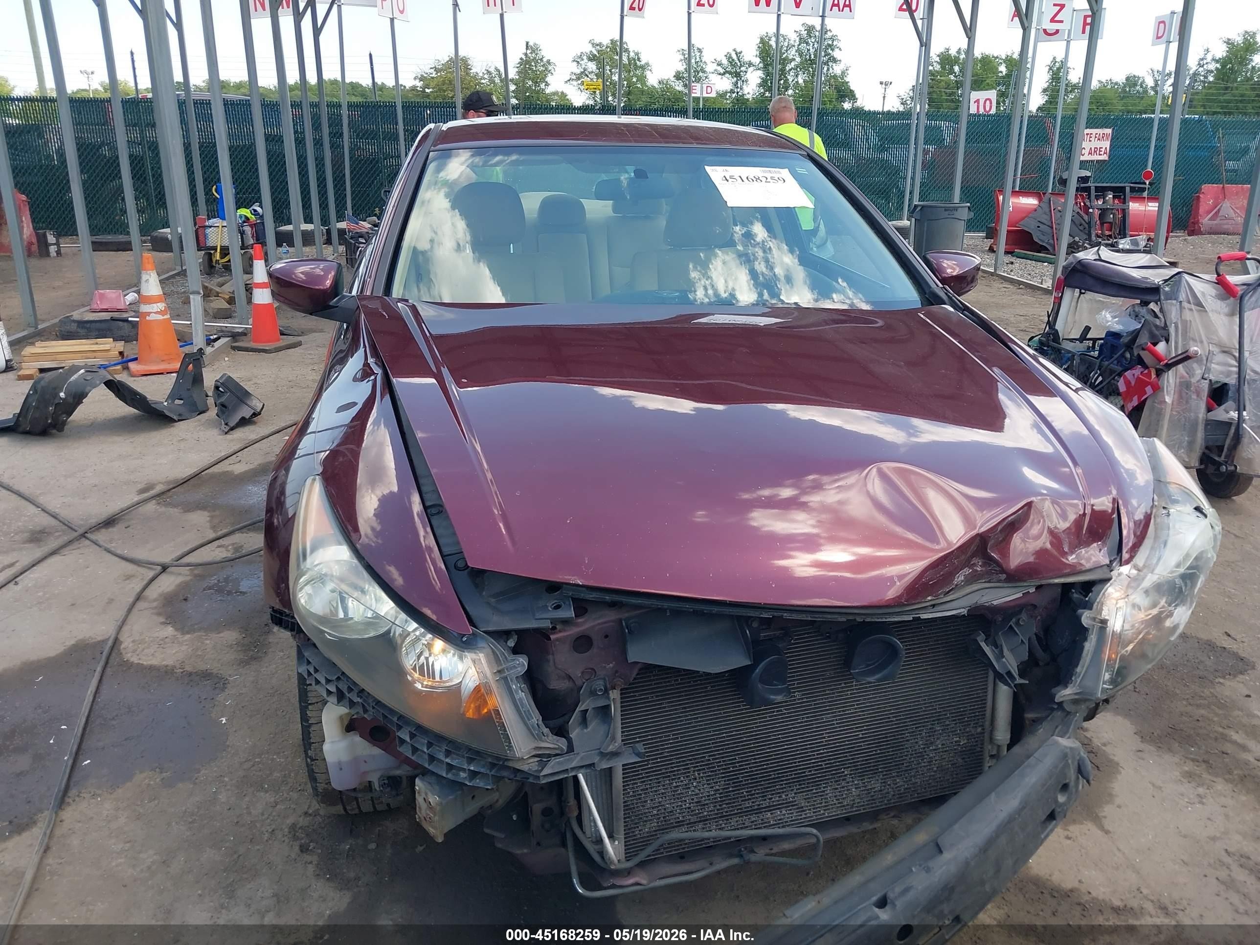 2012 Honda Accord 2.4 Lx Темно-бордовый vin: 1HGCP2F30CA179632
