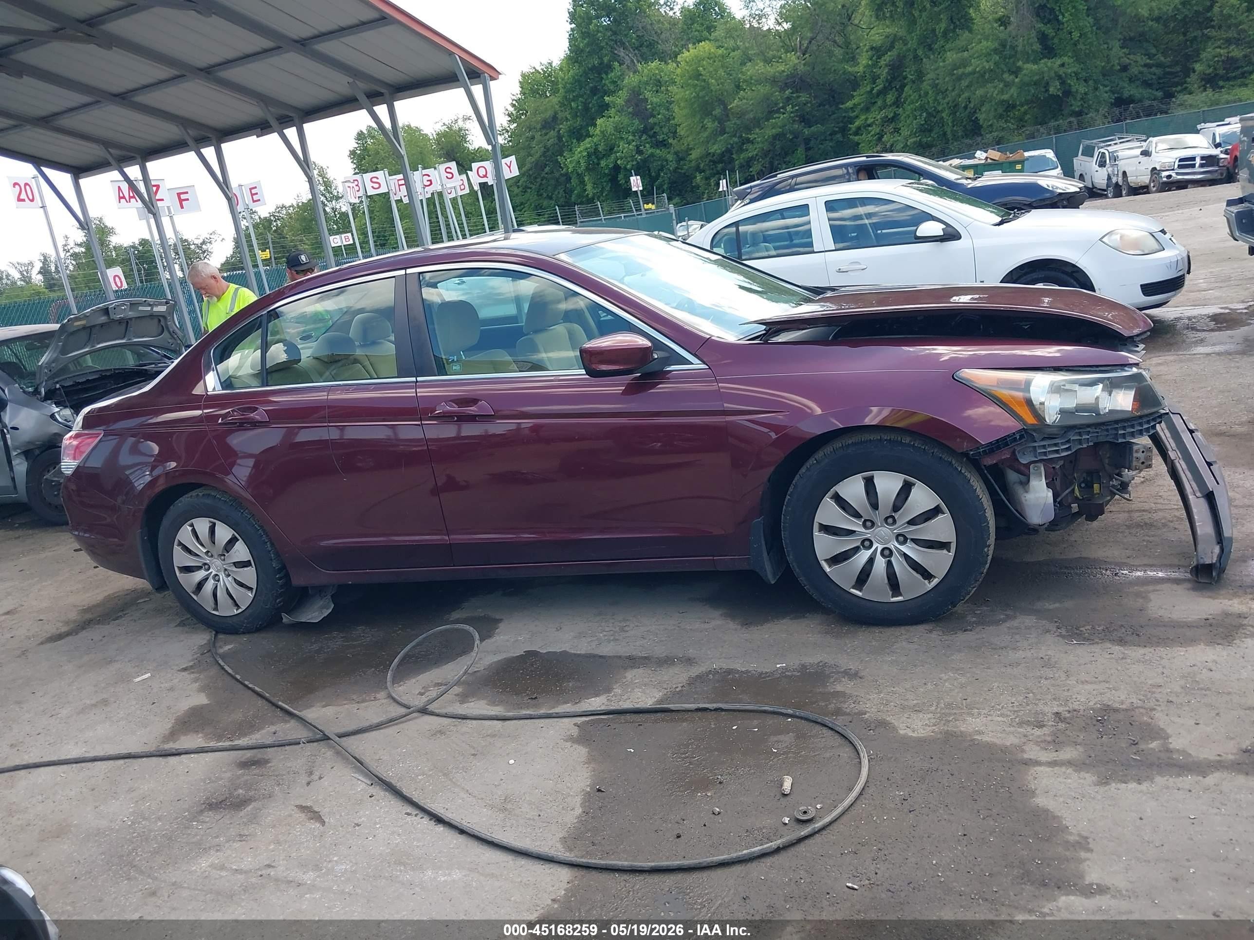 2012 Honda Accord 2.4 Lx Темно-бордовый vin: 1HGCP2F30CA179632