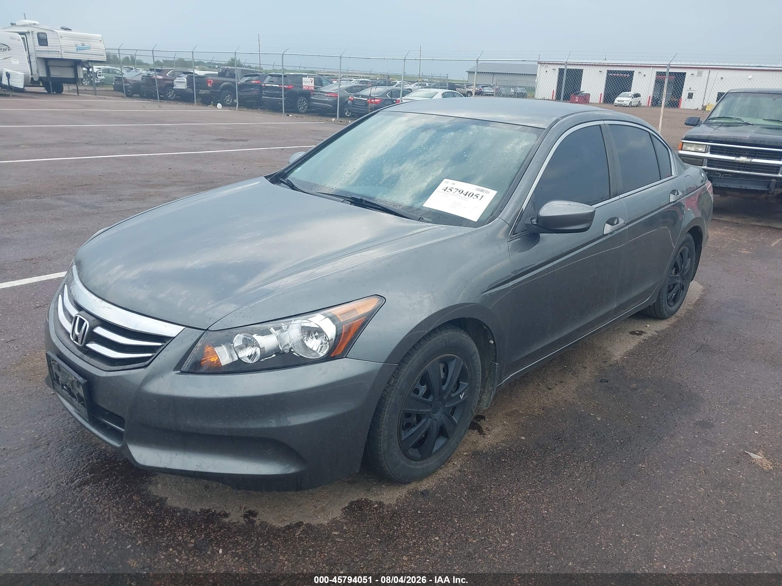 2012 Honda Accord Sdn Lx Серый vin: 1HGCP2F30CA188914