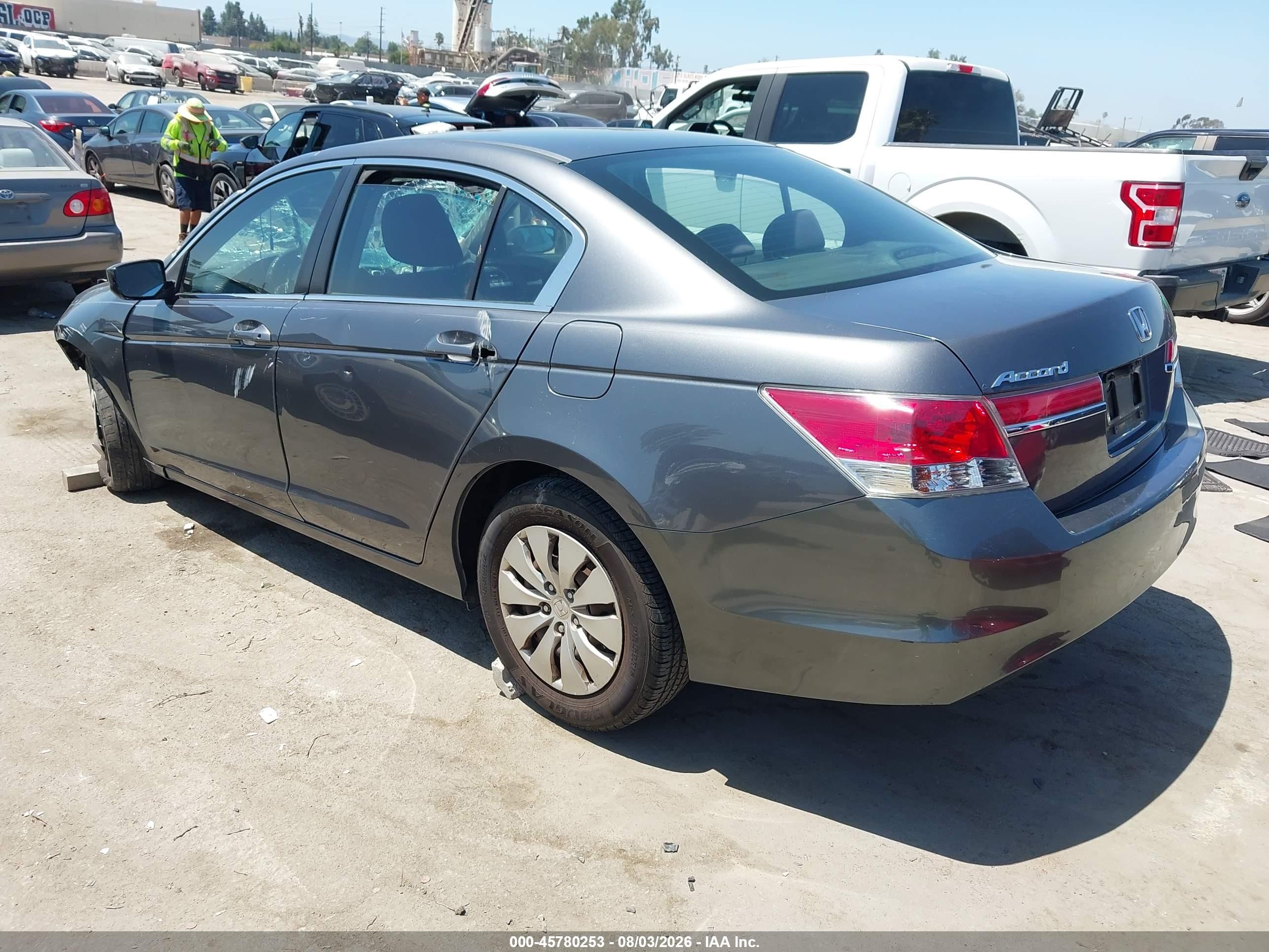 2012 Honda Accord Sdn Lx Gray vin: 1HGCP2F30CA204237