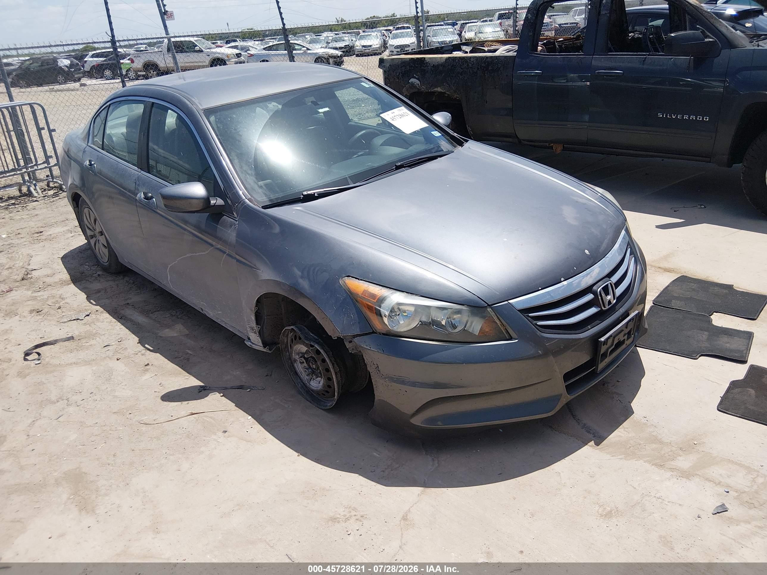 2012 Honda Accord Sdn Lx Gray vin: 1HGCP2F30CA214122