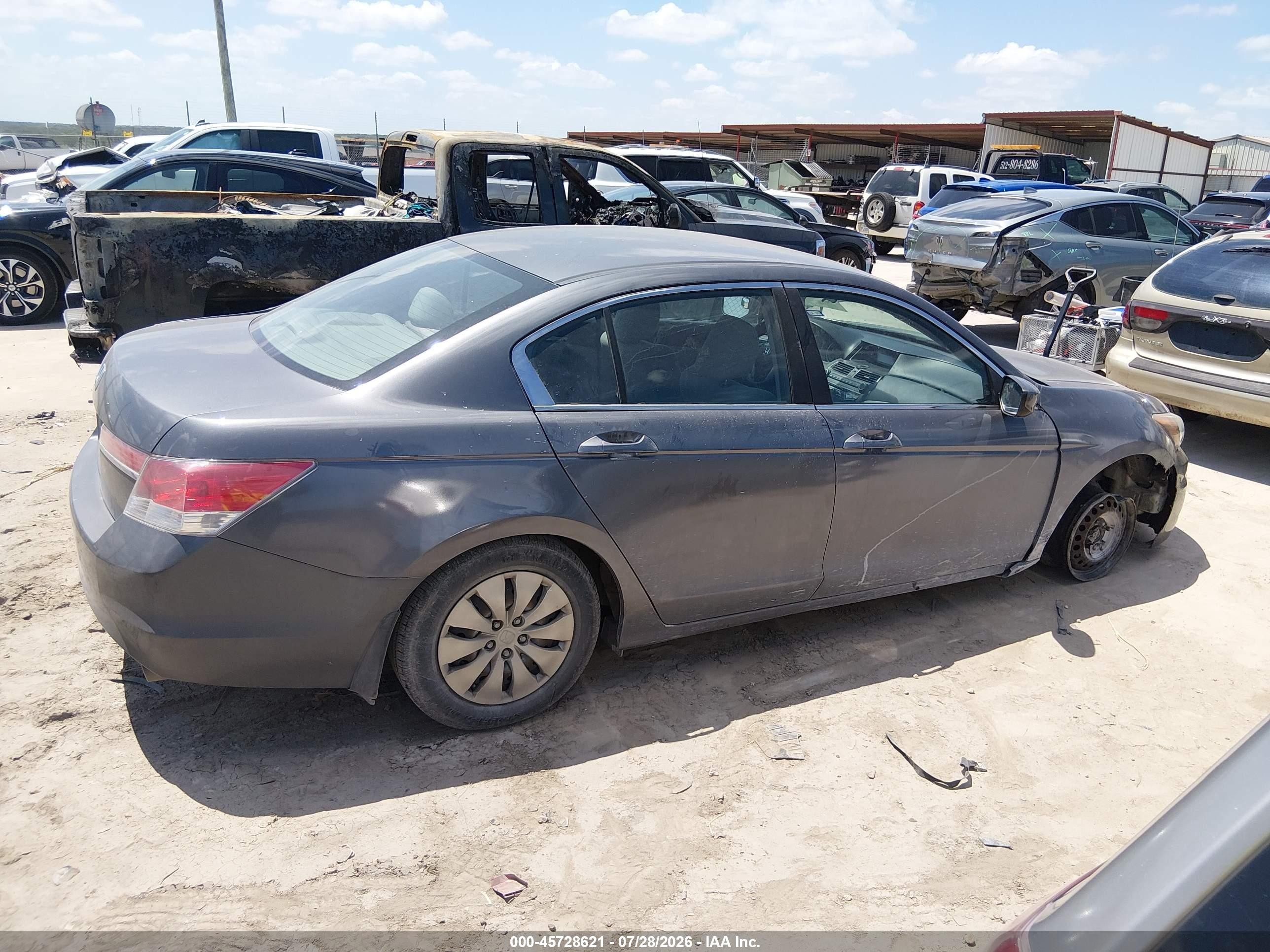 2012 Honda Accord Sdn Lx Gray vin: 1HGCP2F30CA214122