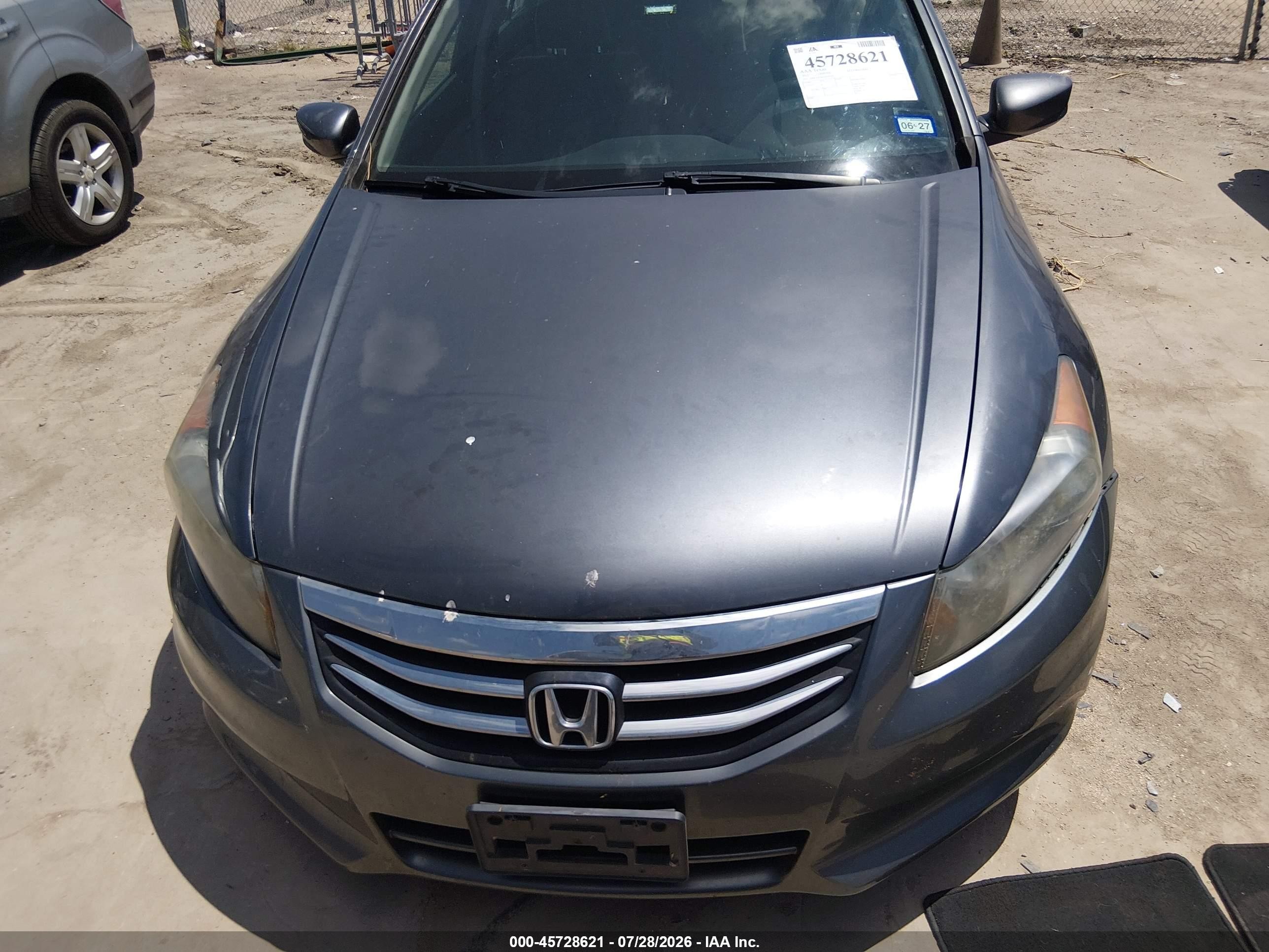 2012 Honda Accord Sdn Lx Gray vin: 1HGCP2F30CA214122
