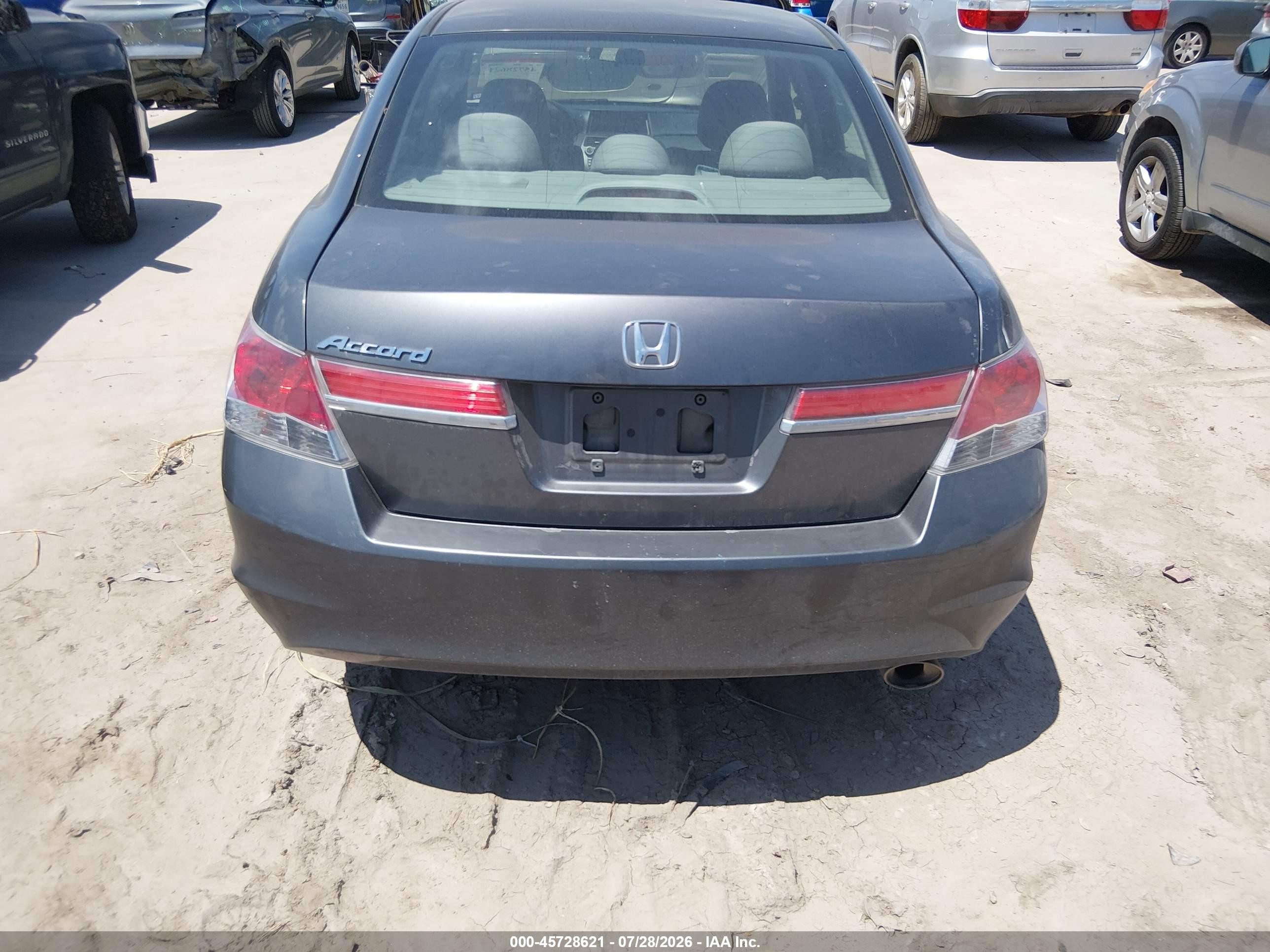 2012 Honda Accord Sdn Lx Gray vin: 1HGCP2F30CA214122