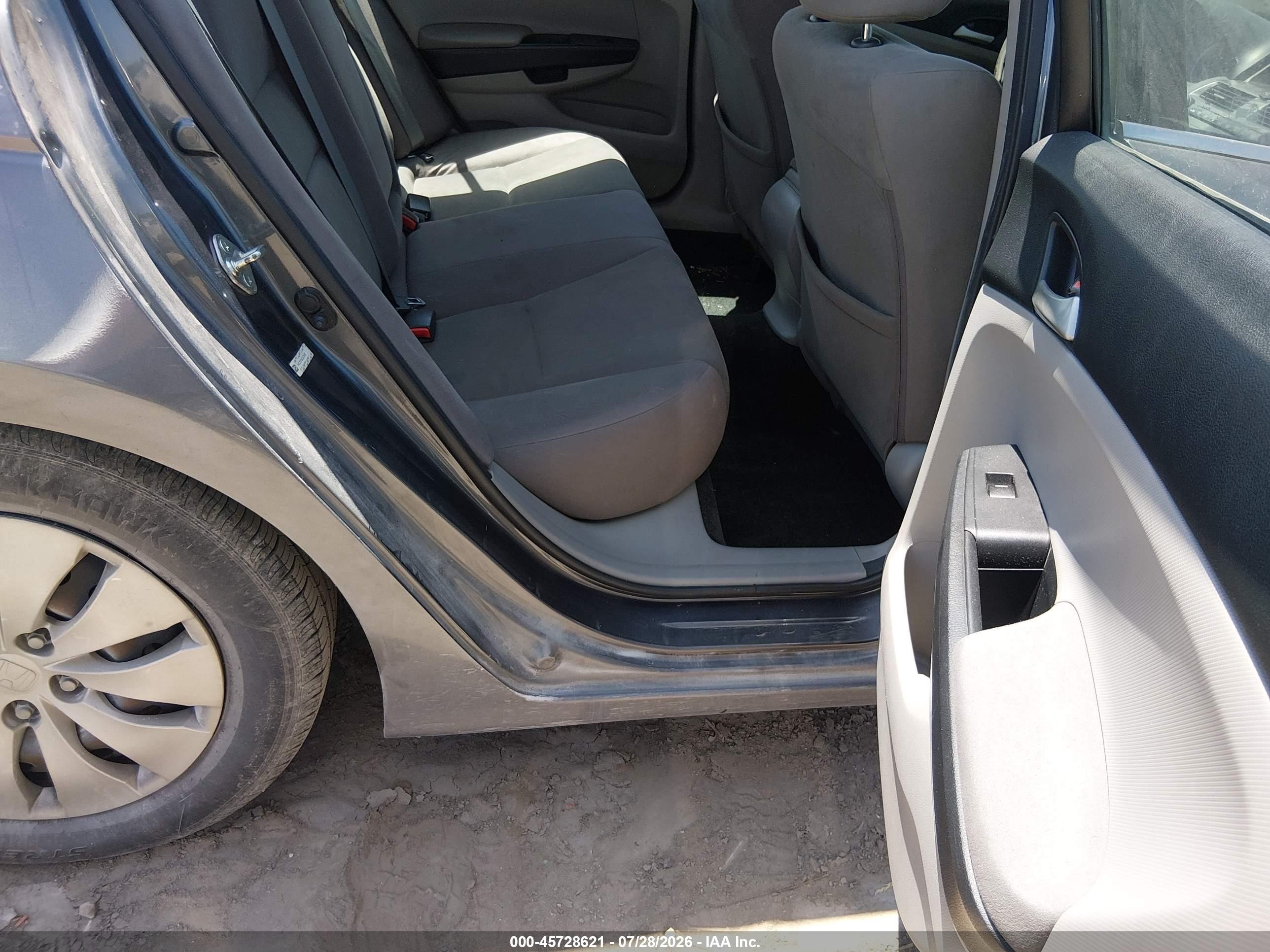 2012 Honda Accord Sdn Lx Gray vin: 1HGCP2F30CA214122