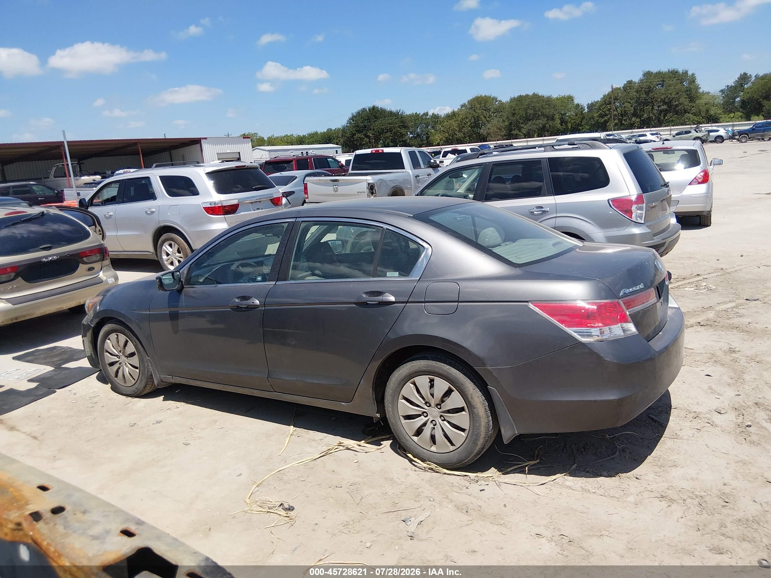 2012 Honda Accord Sdn Lx Gray vin: 1HGCP2F30CA214122
