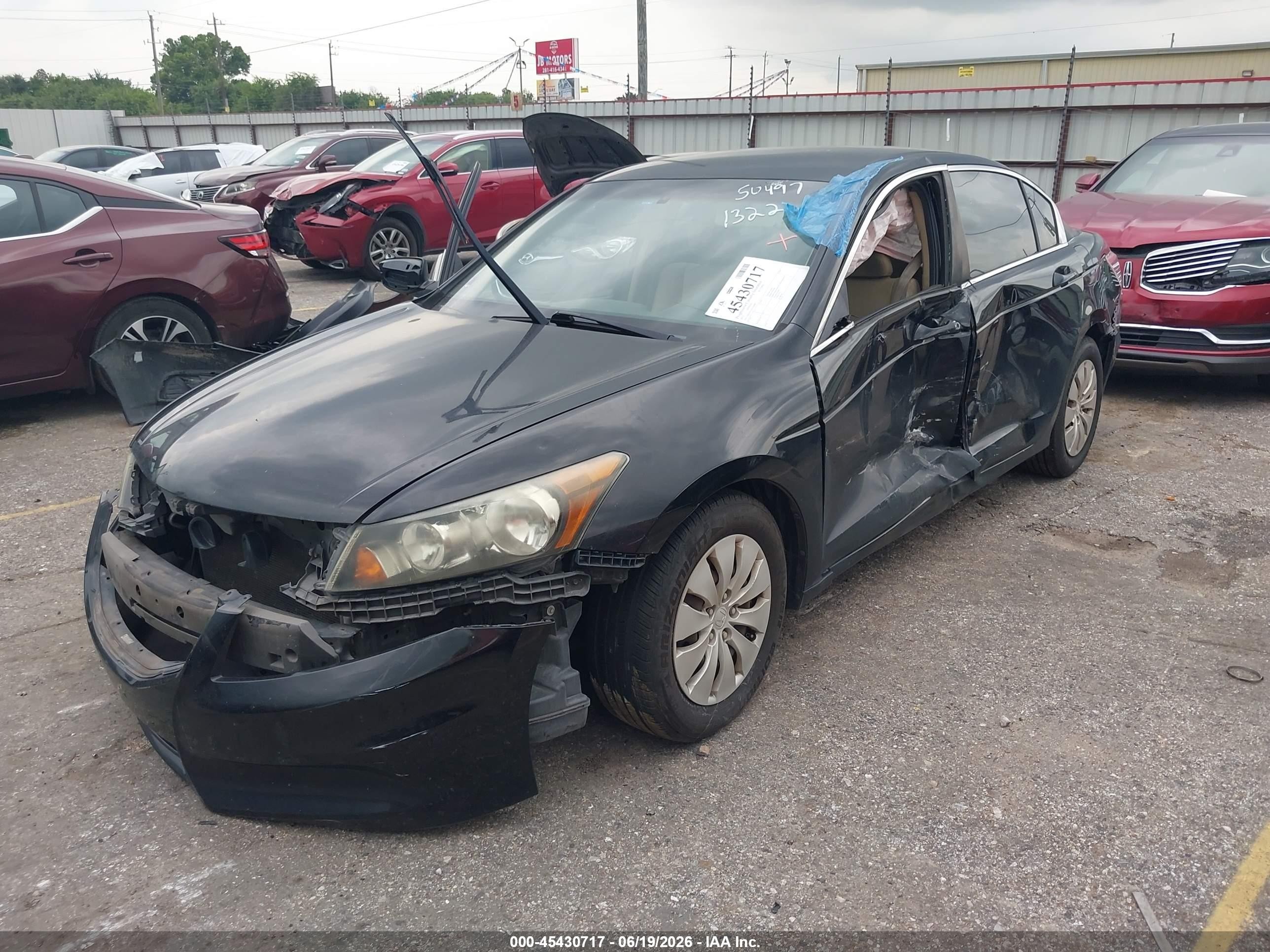 2012 Honda Accord 2.4 Lx Black vin: 1HGCP2F30CA226898