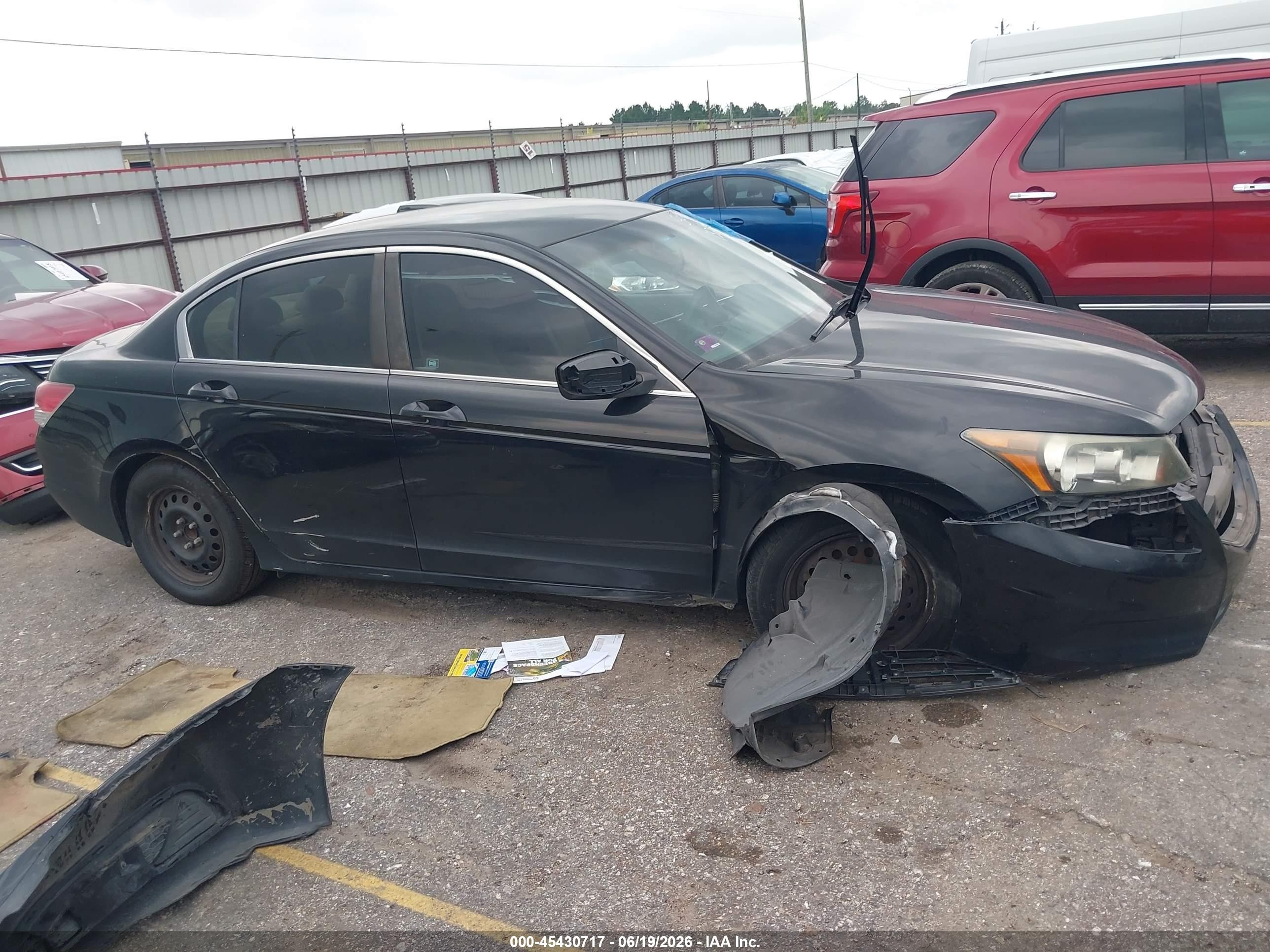 2012 Honda Accord 2.4 Lx Black vin: 1HGCP2F30CA226898