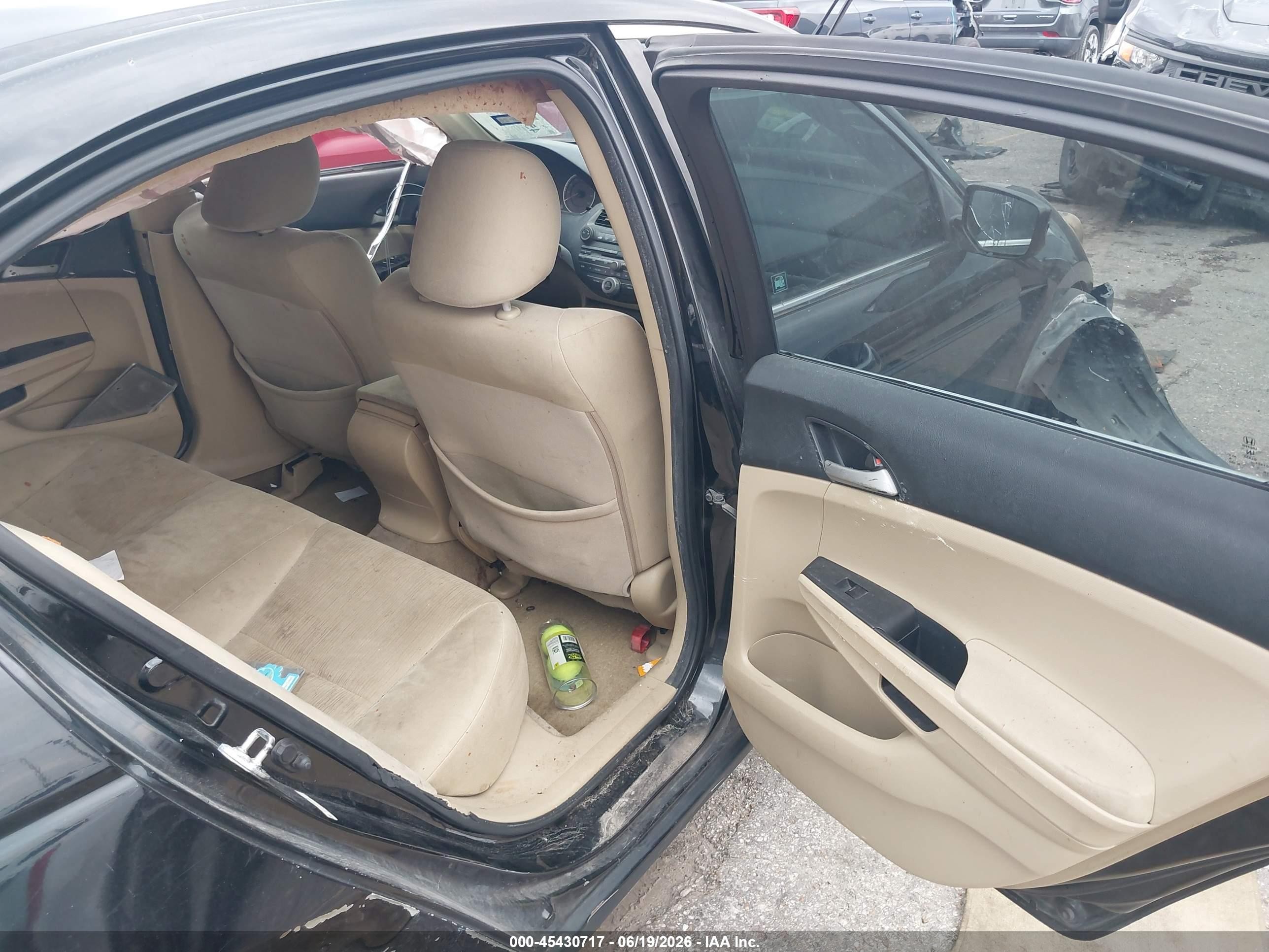 2012 Honda Accord 2.4 Lx Black vin: 1HGCP2F30CA226898