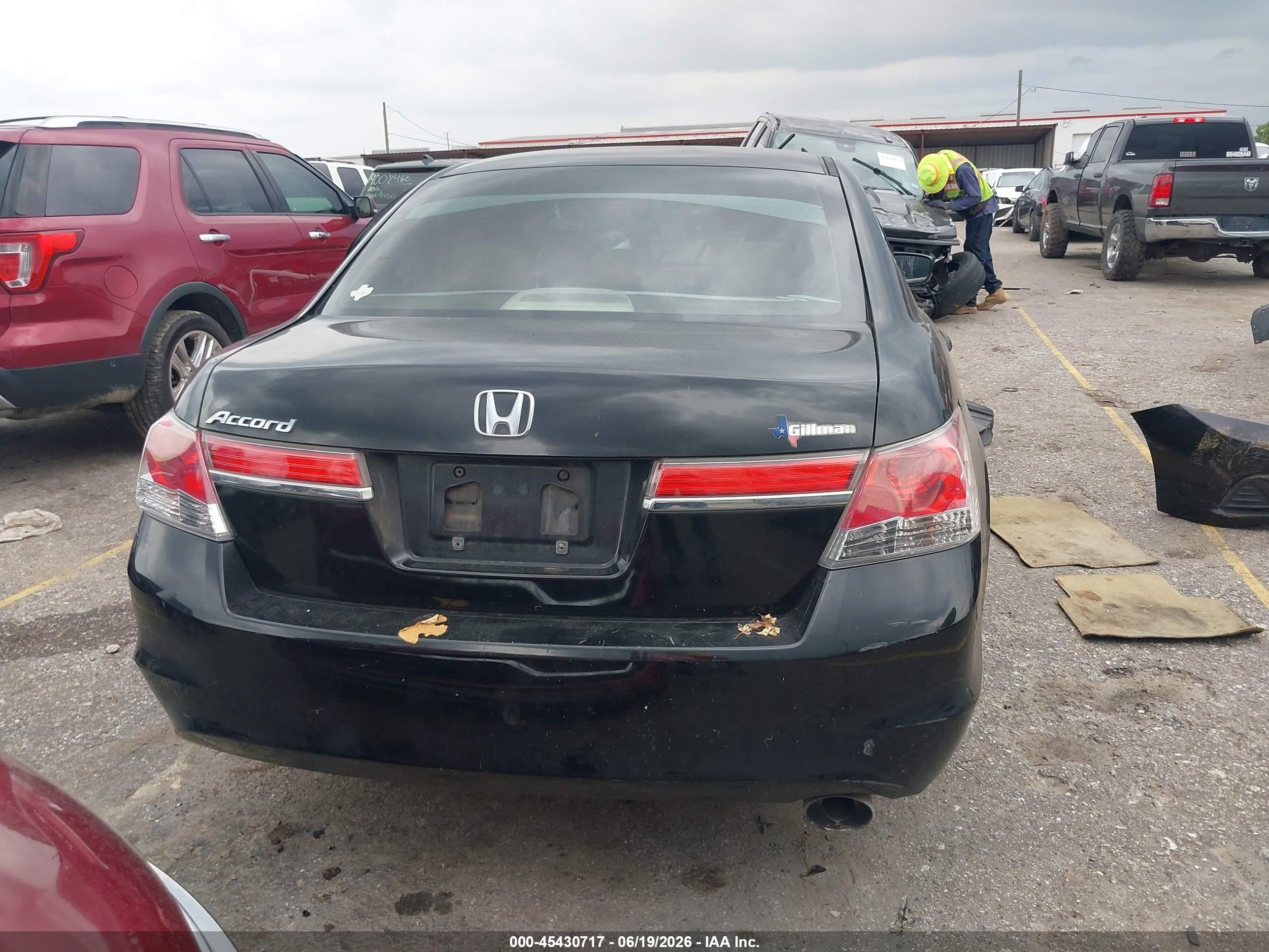 2012 Honda Accord 2.4 Lx Black vin: 1HGCP2F30CA226898