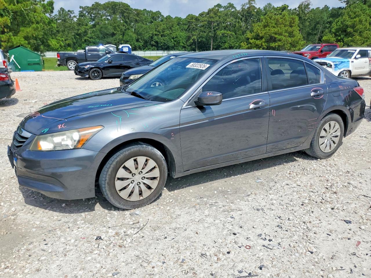 2012 Honda Accord Lx Gray vin: 1HGCP2F30CA226965
