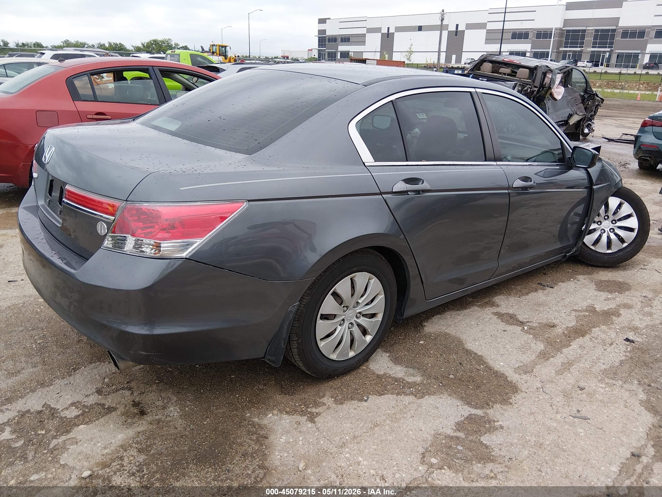 2012 Honda Accord 2.4 Lx Gray vin: 1HGCP2F30CA228120