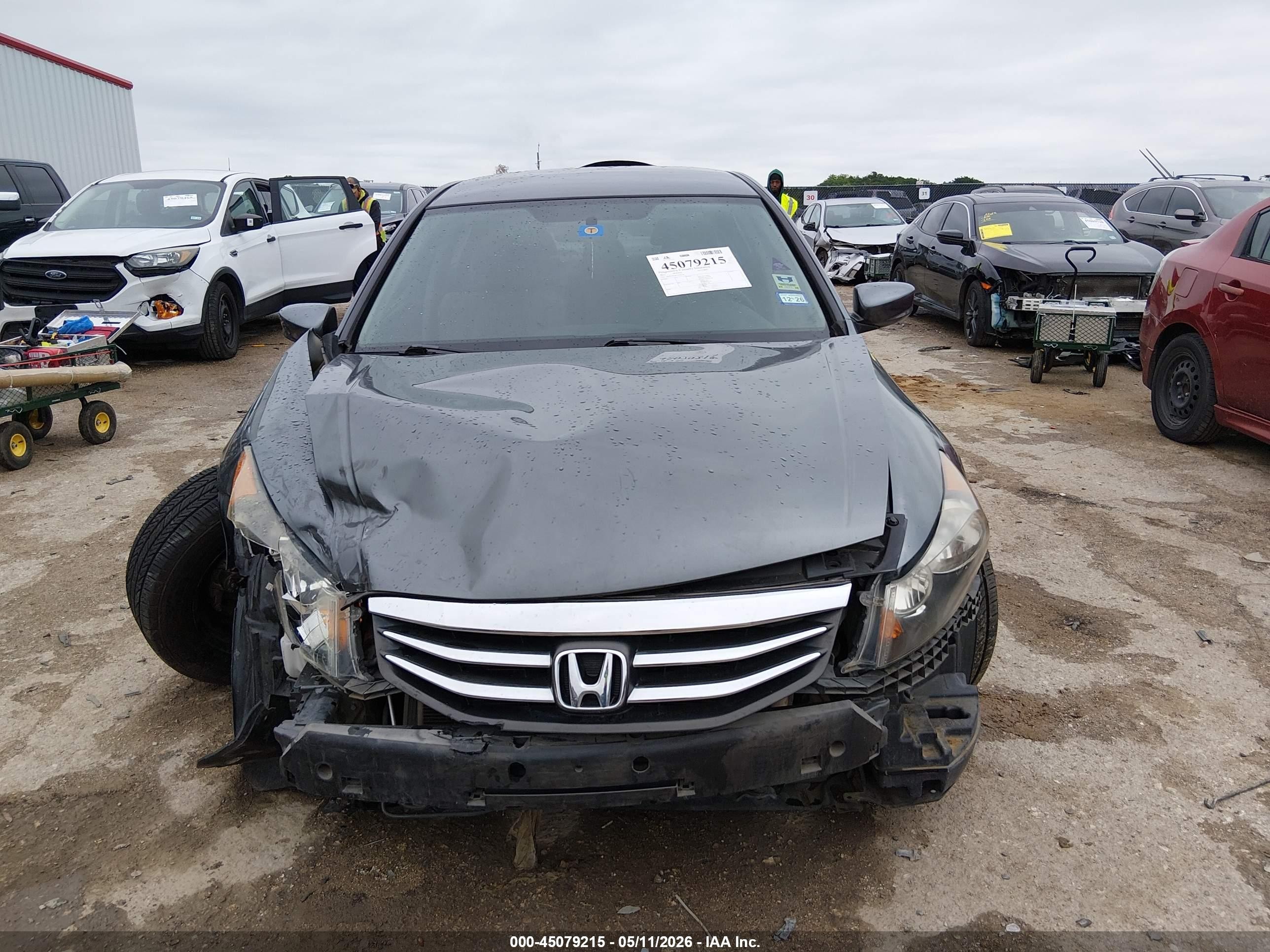 2012 Honda Accord 2.4 Lx Gray vin: 1HGCP2F30CA228120