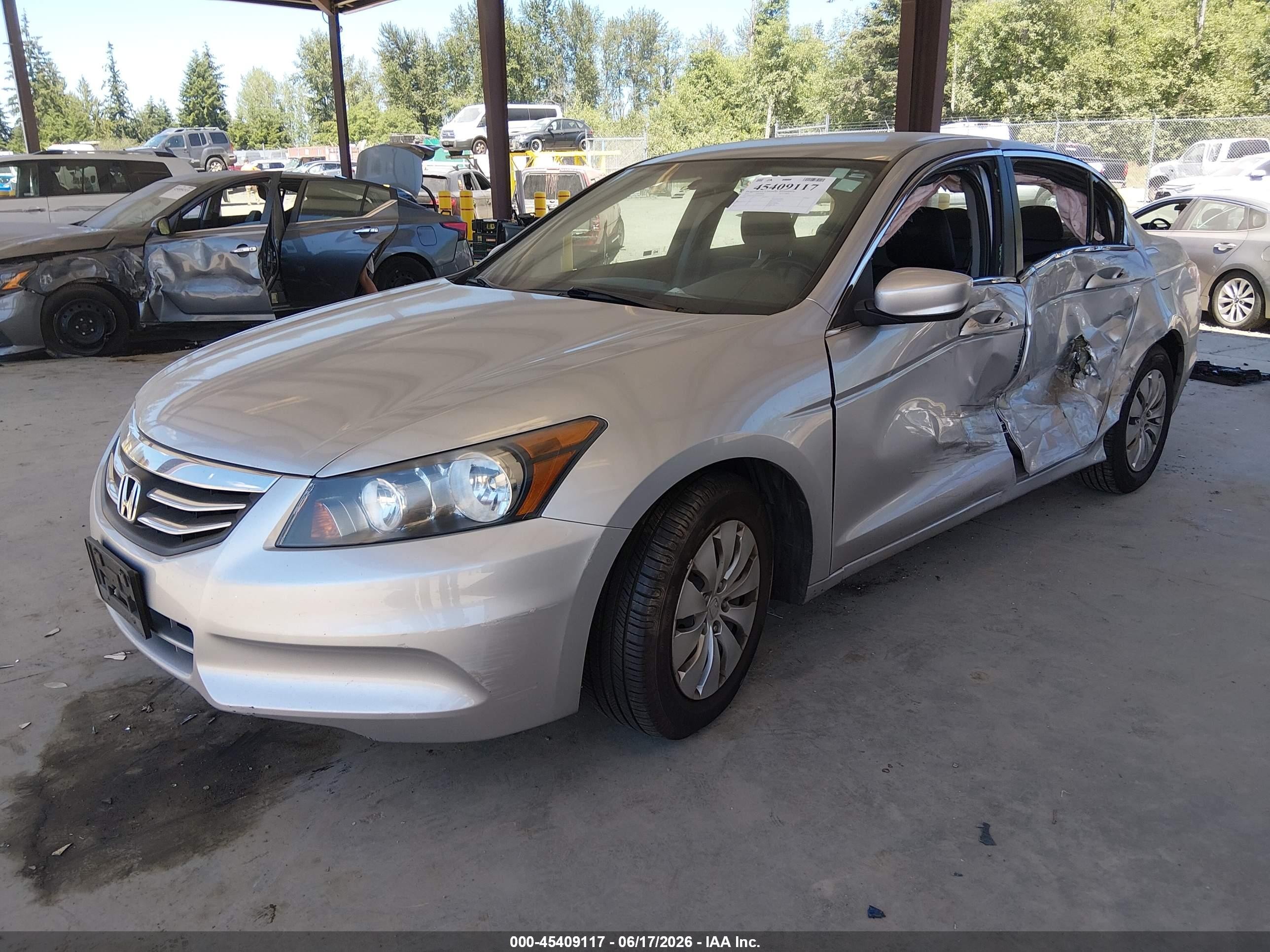 2012 Honda Accord 2.4 Lx Silver vin: 1HGCP2F30CA230479