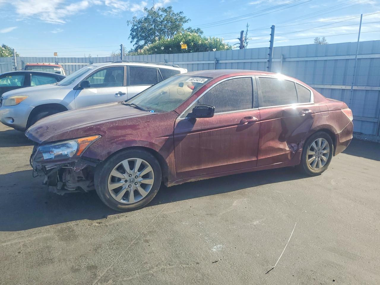 2012 Honda Accord Lx Burgundy vin: 1HGCP2F30CA237352