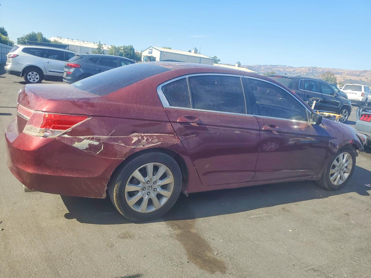 2012 Honda Accord Lx Burgundy vin: 1HGCP2F30CA237352